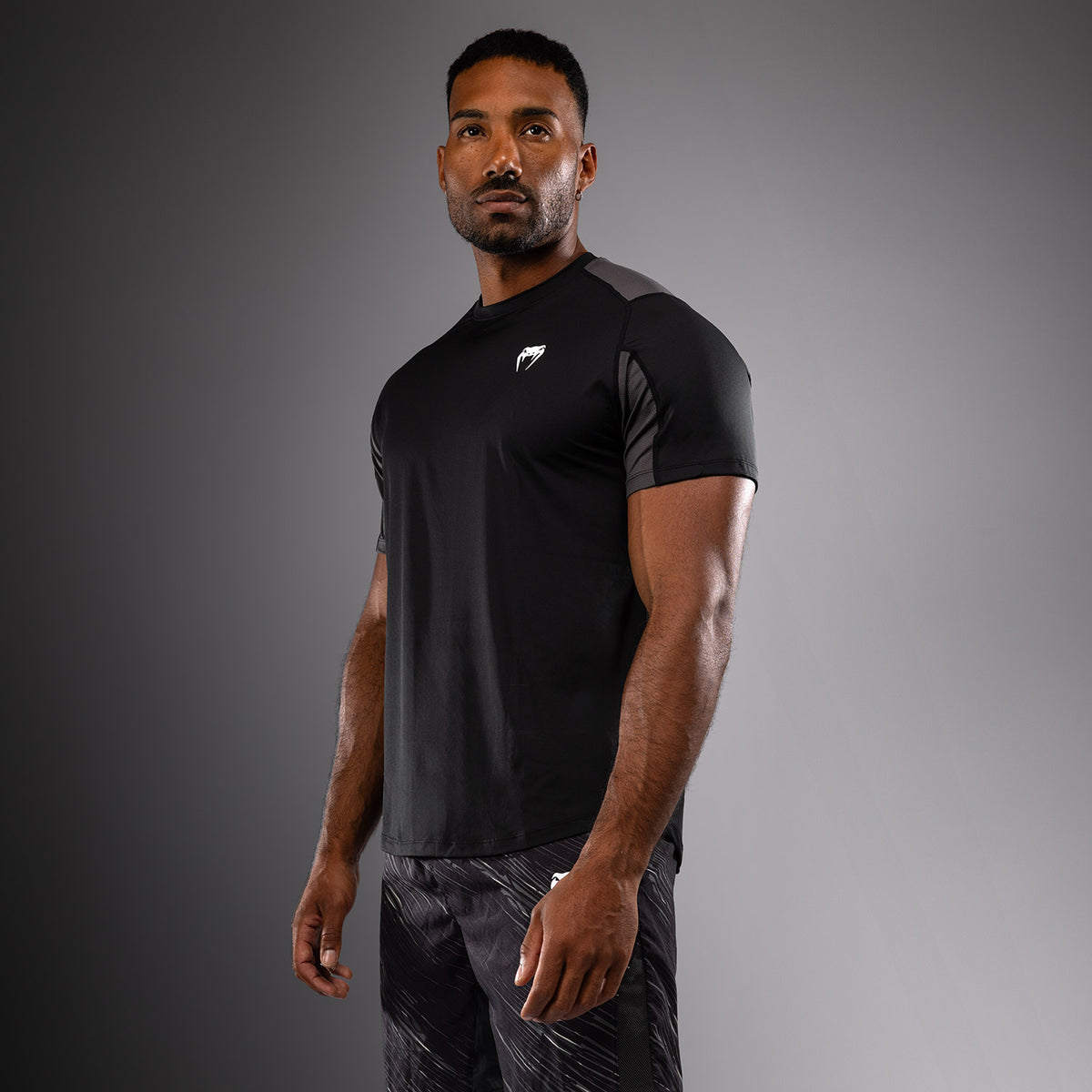T-shirt Dry-Tech Venum Rapid - Noir/Gris Orage - product-type_T-Shirts Dry Tech