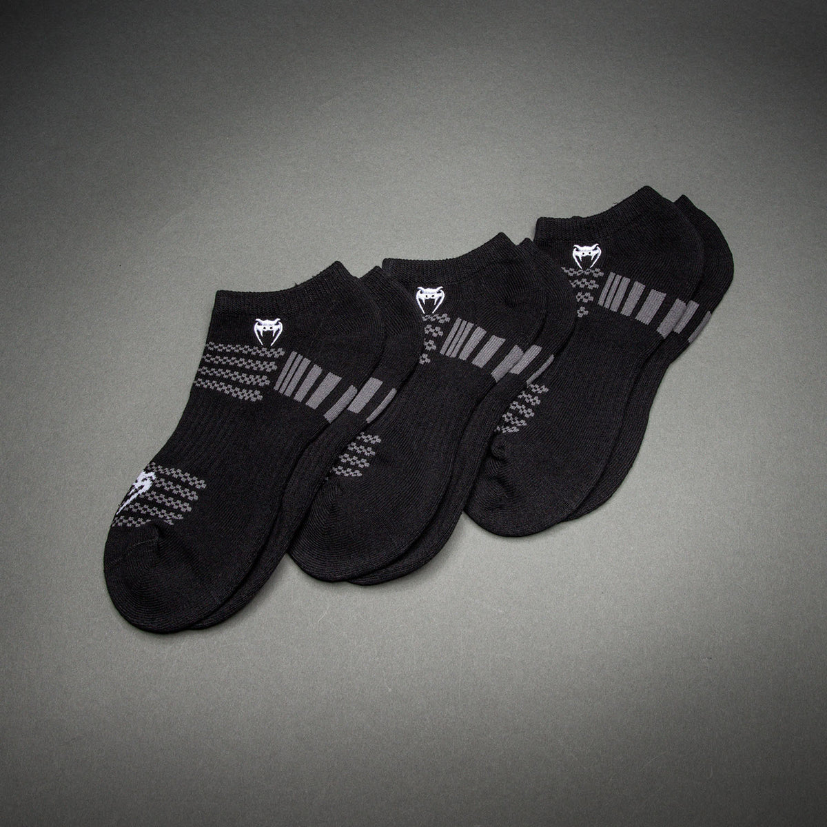 Pack de 3 Paires de Socquettes Venum Vector - Noir/Gris - product-type_Chaussettes