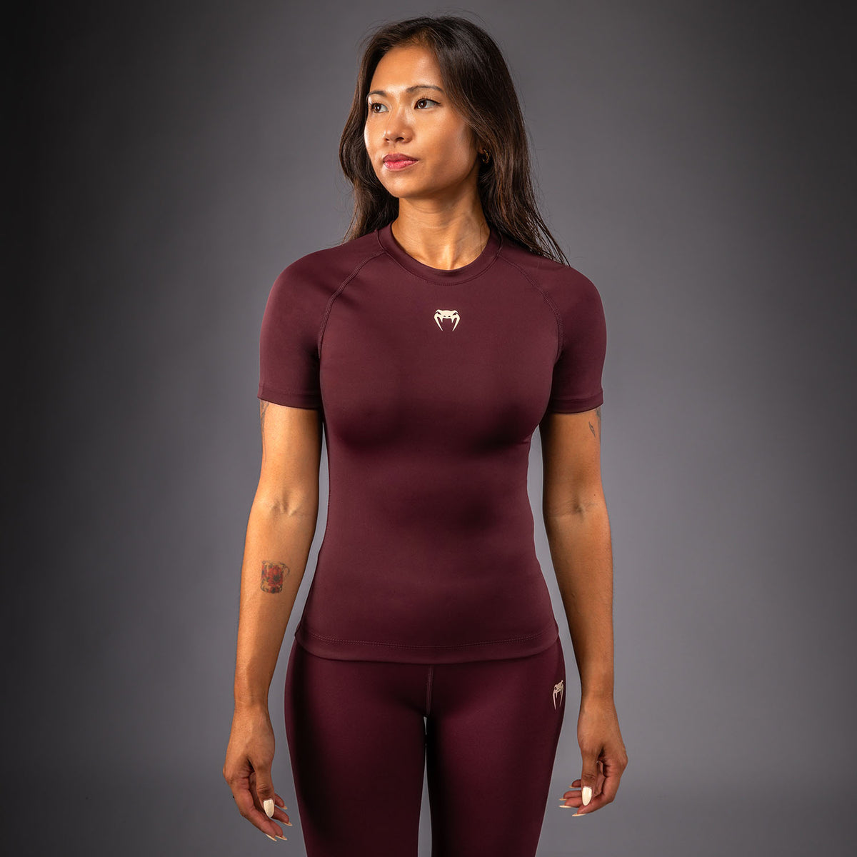 Rashguard à Manches Courtes Venum Talisman - Prune - product-type_T-Shirts de Compression