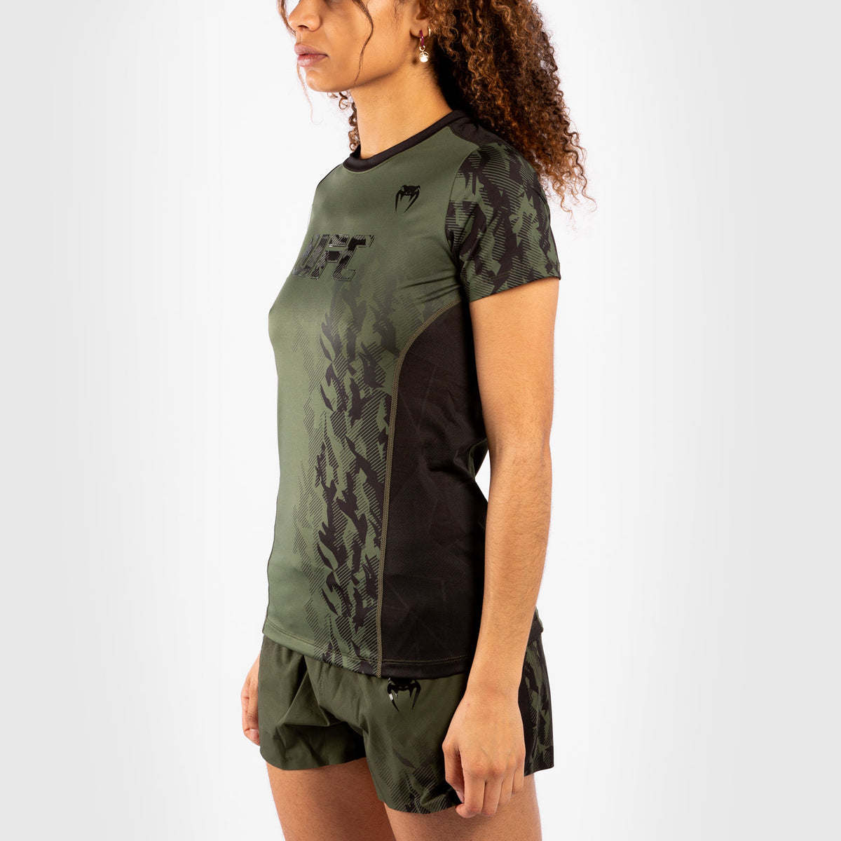 T-shirt Performance à Manches Courtes Femme Venum UFC Authentic Fight Week – Kaki - product-type_T-Shirts Dry Tech