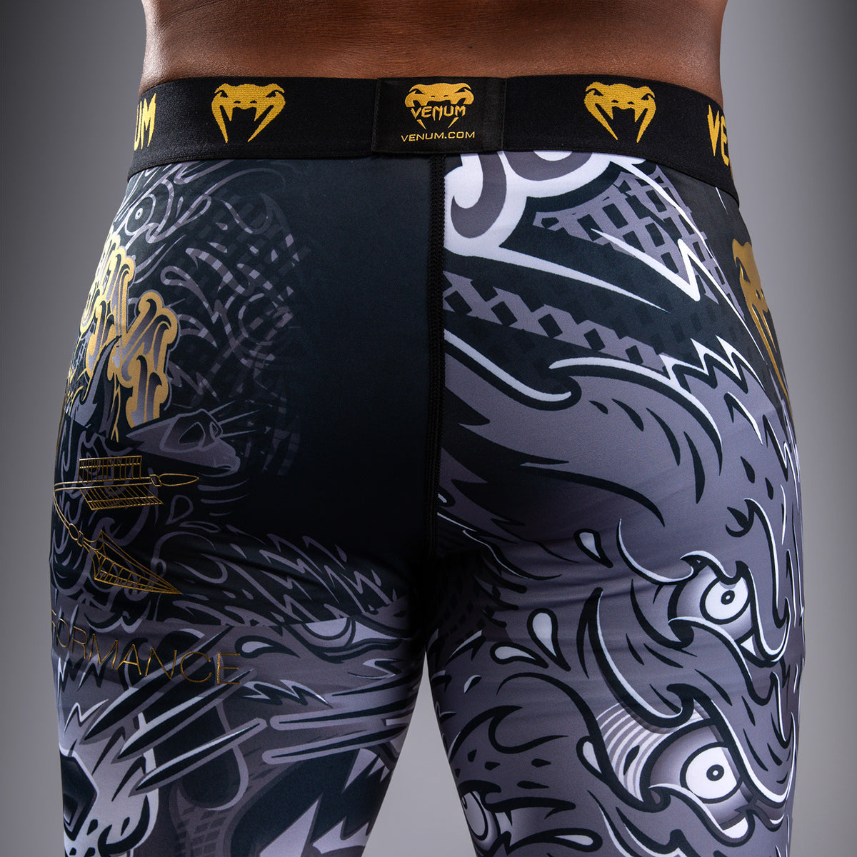 Pantalon de compression Venum Wolf Atak – Noir/Gris - product-type_Pantalons de Compression