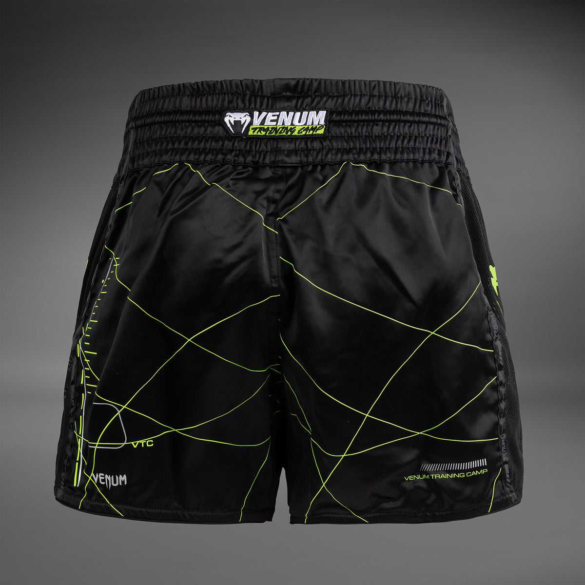 Short de Muay Thai Venum Training Camp 4.0 - Noir/Vert Fluo - product-type_Shorts de Muay Thai