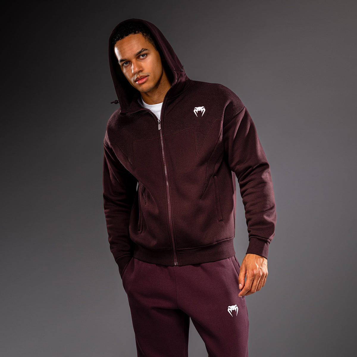 Veste de survêtement Venum Attack Fleece & Weave - Bordeaux - product-type_Sweatshirts