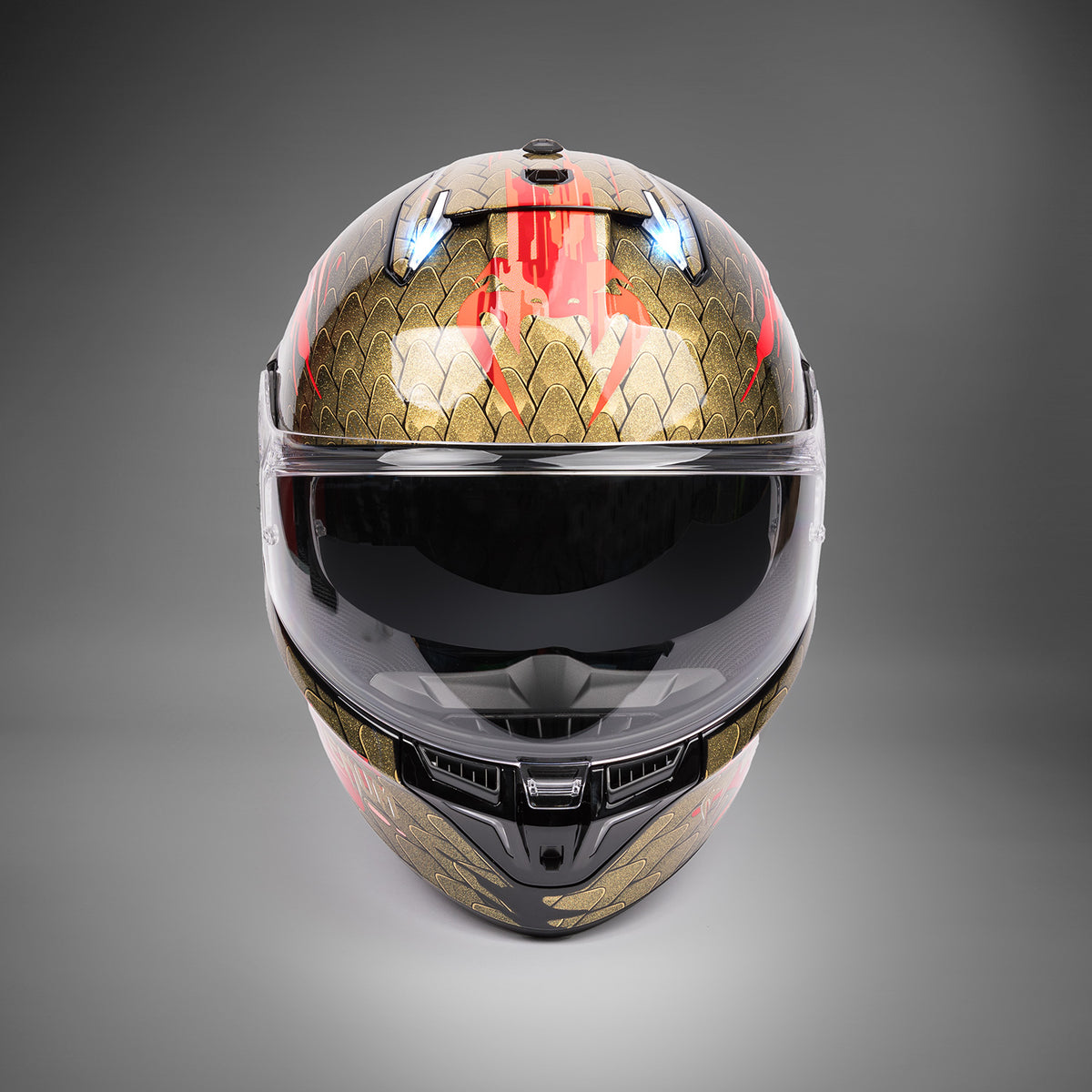 Casque de moto Venum x Shark SKWAL - Rouge/Or - product-type_Casque de Moto