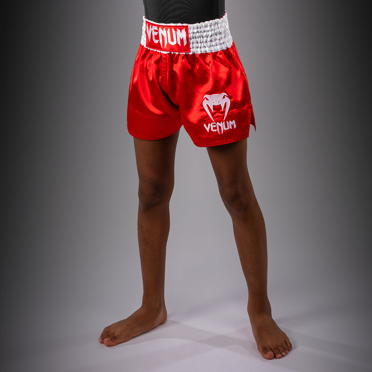 Short de Muay Thaï Venum Classic pour Enfant – Rouge Feu - product-type_Shorts de Muay Thai