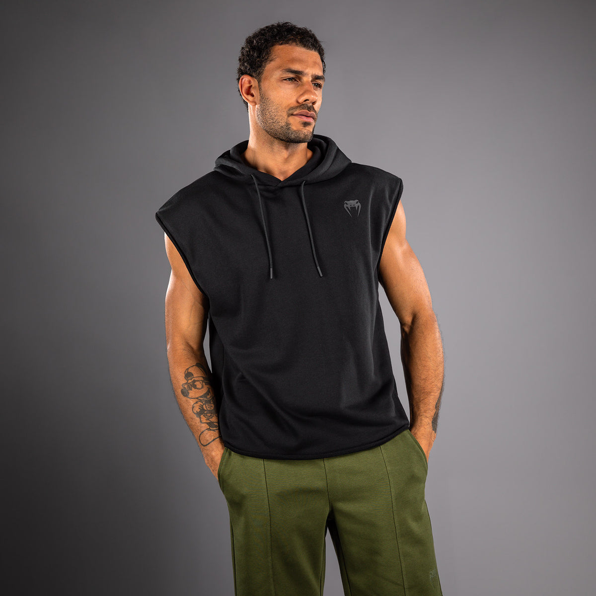 Sweat à Capuche Sans Manches Venum Divide - Noir - product-type_Sweatshirts
