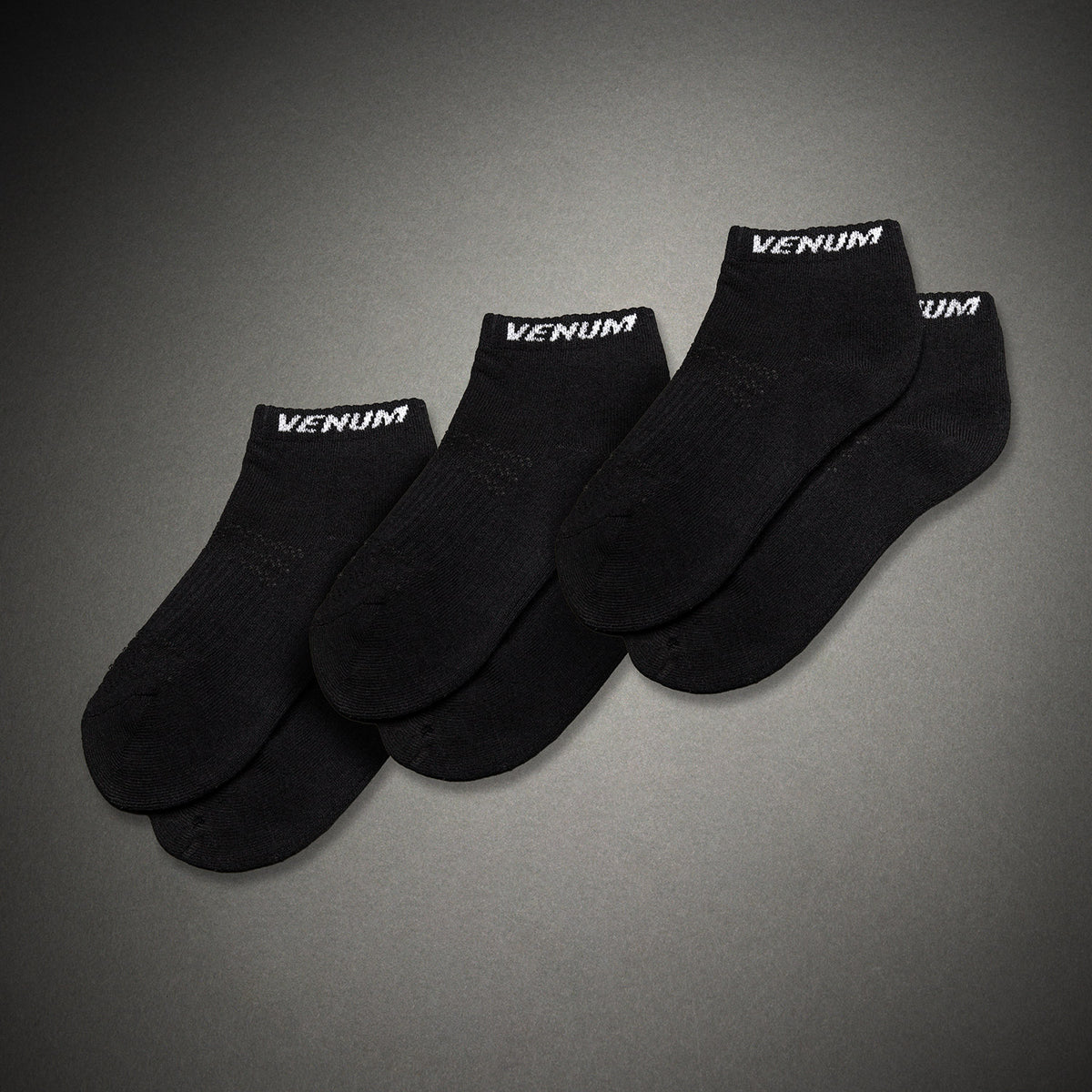 Chaussettes courtes Venum Essential (Lot de 3 paires) – Noir/Blanc - product-type_Chaussettes