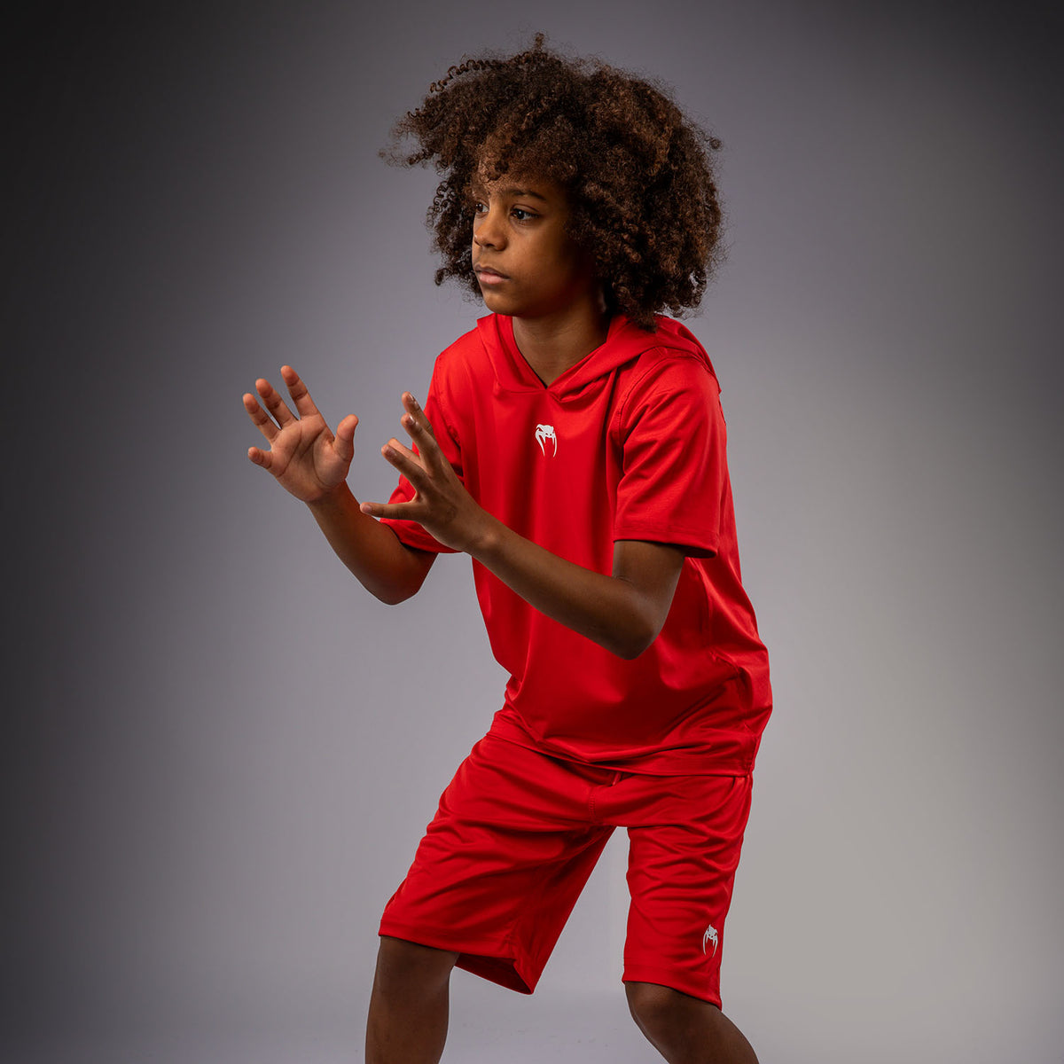Sweat à capuche à manches courtes Dry Tech pour Enfants Venum Elite - Rouge - product-type_Sweatshirts