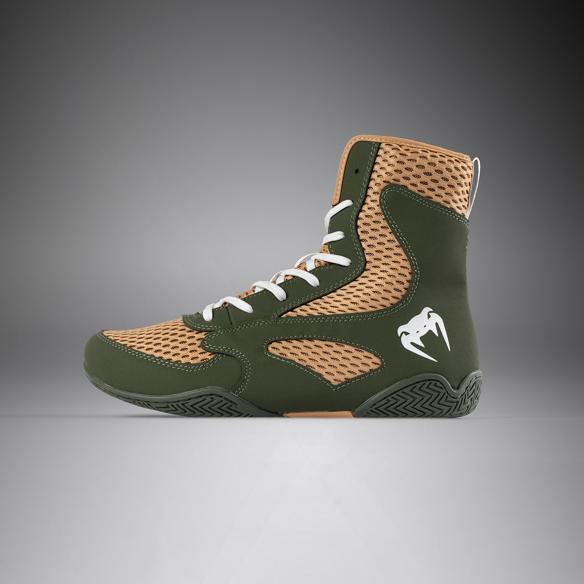 Chaussures de Boxe Venum Contender - Vert Militaire/Sable - product-type_Chaussures de boxe