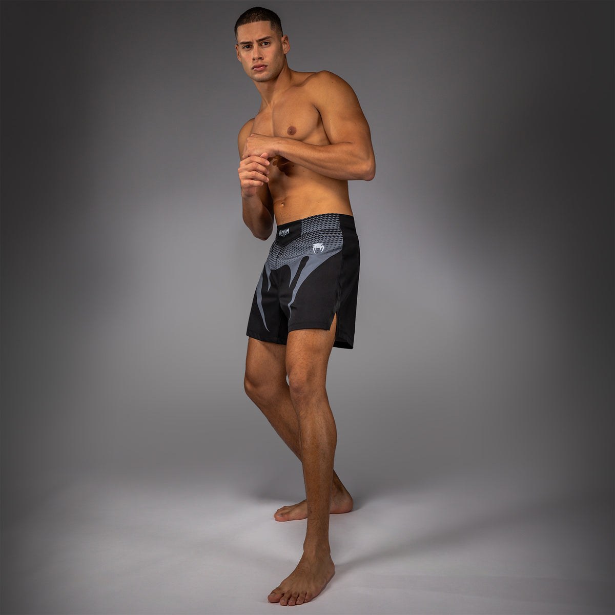 Short de Combat Venum No Gi - Noir/Gris Argenté - product-type_Shorts de MMA