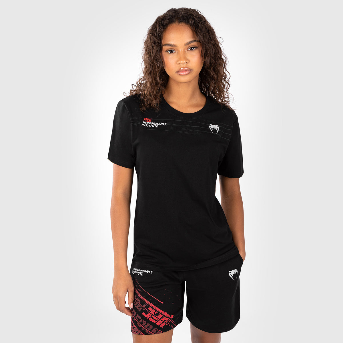 T-Shirt Femme UFC Venum Performance Institute 2.0 - Noir/Rouge - product-type_T-Shirts