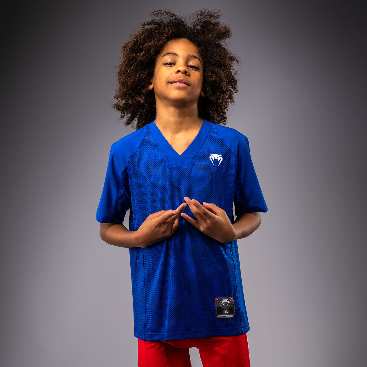 Maillot à manches Courtes pour Enfants Venum Elite Football - Bleu Royal - product-type_T-Shirts Dry Tech