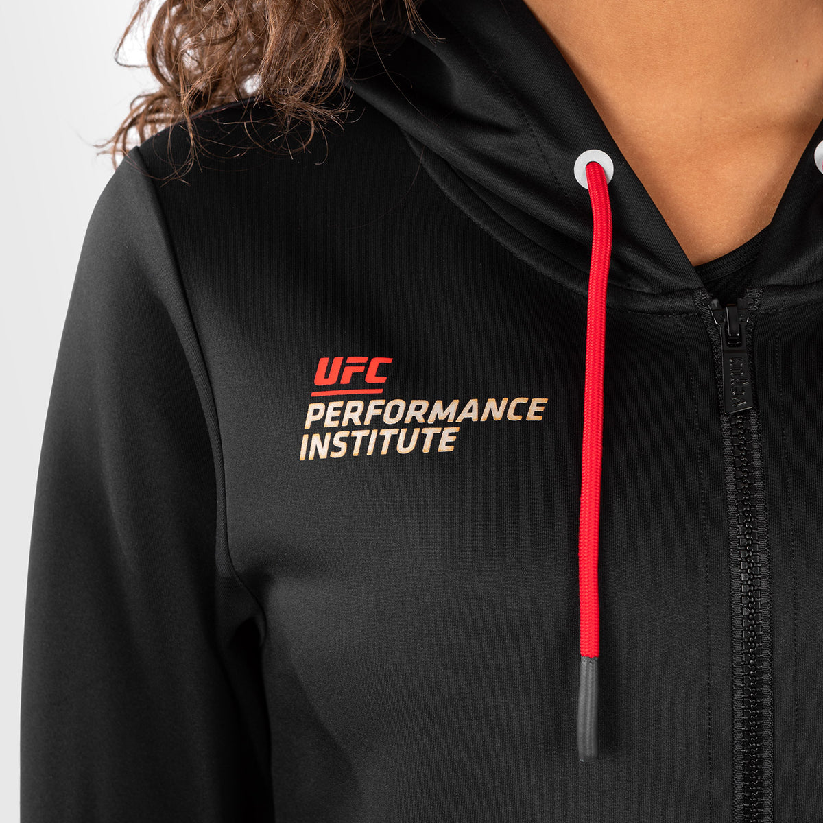 Veste à Capuche pour Femmes UFC Venum Performance Institute 2.0 - Noir/Rouge - product-type_Vestes