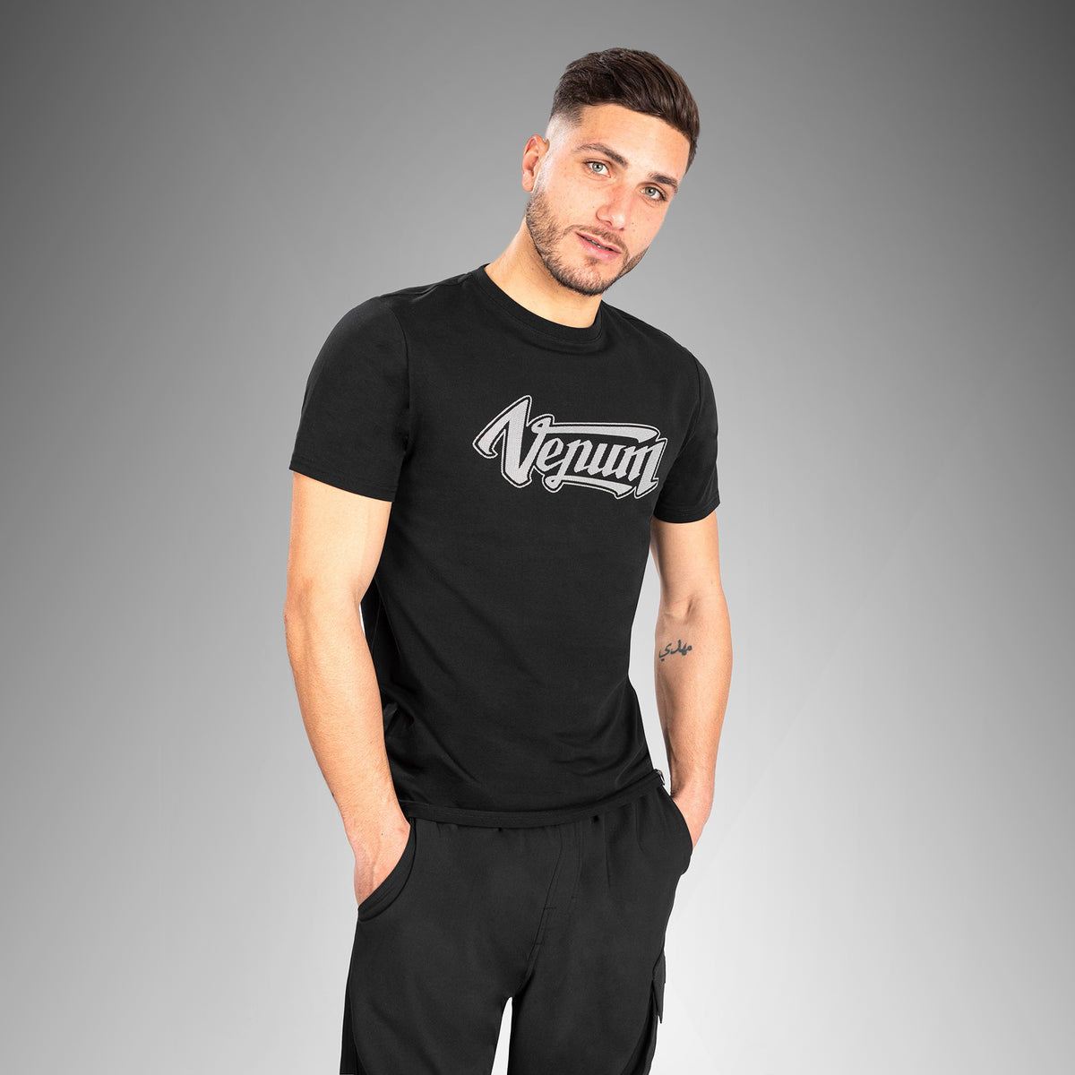 T-shirt Coupe Ajustée Venum Absolute 2.0 - Noir/Argent - product-type_T-Shirts