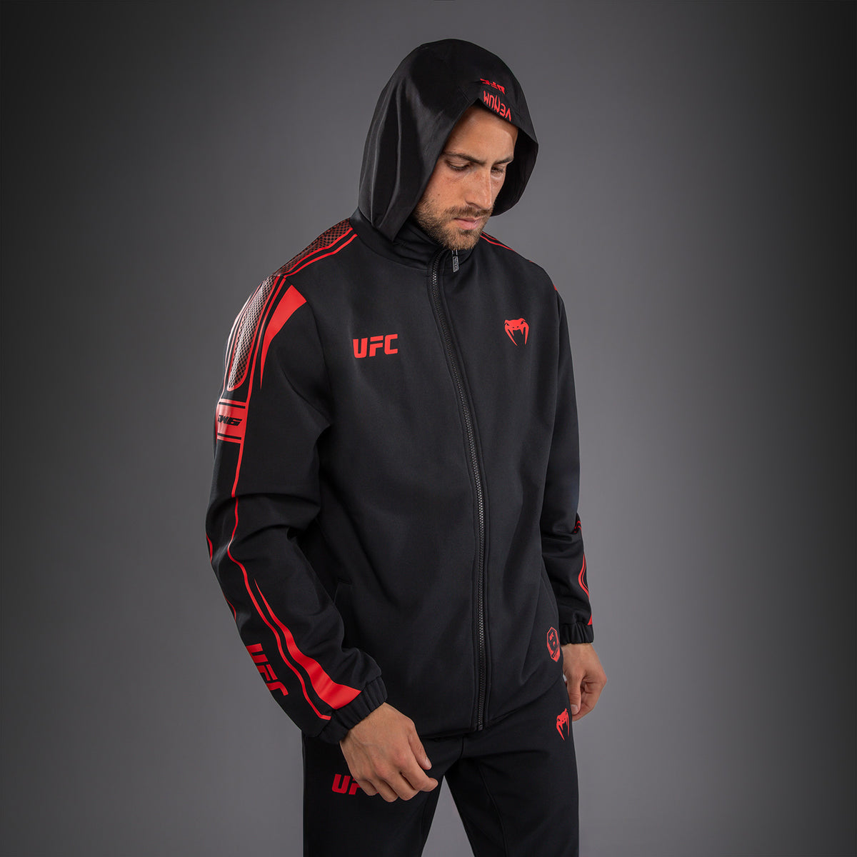 Sweat à Capuche Zippé pour Homme Venum UFC Unity by Venum Authentic Fight Week - Noir - product-type_Vestes