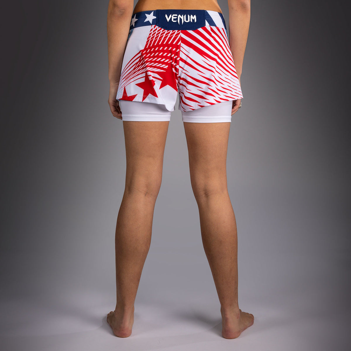 Official UFC Freedom 250 by Venum Authentic Fight Night Short de combat pour femme - Blanc - product-type_Shorts de MMA