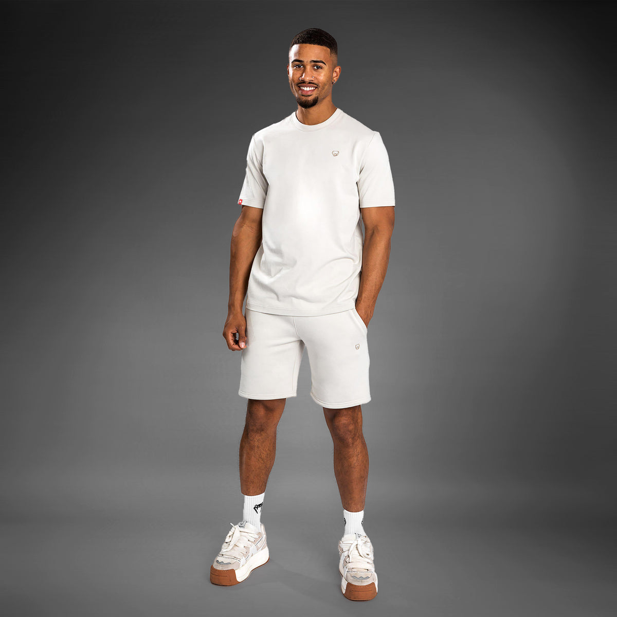 Short en coton Venum Silent Power - Beige - product-type_Shorts en Coton