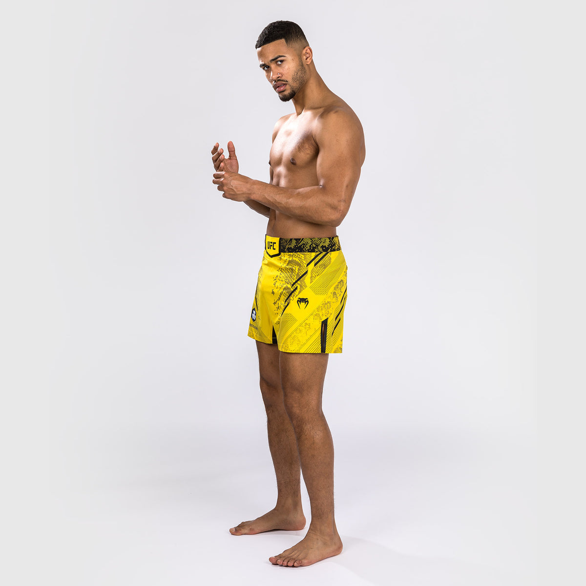 Short de combat personnalisé Coupe courte pour Hommes UFC Adrenaline by Venum Authentic Fight Night – Jaune - product-type_Shorts de MMA