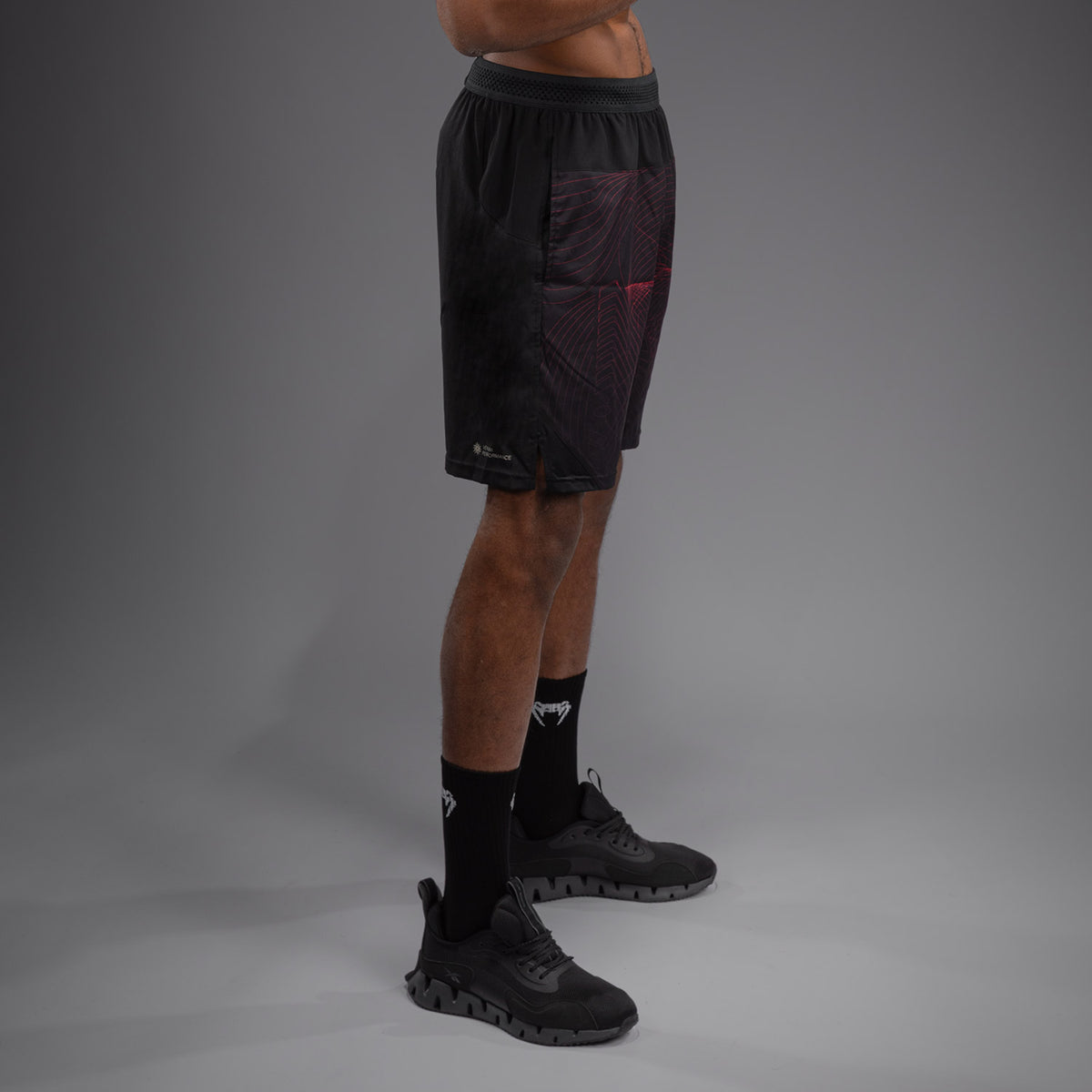 Short d'entraînement Venum G-Fit Air pour Hommes - Noir Profond/Rouge Feu - product-type_Shorts de training