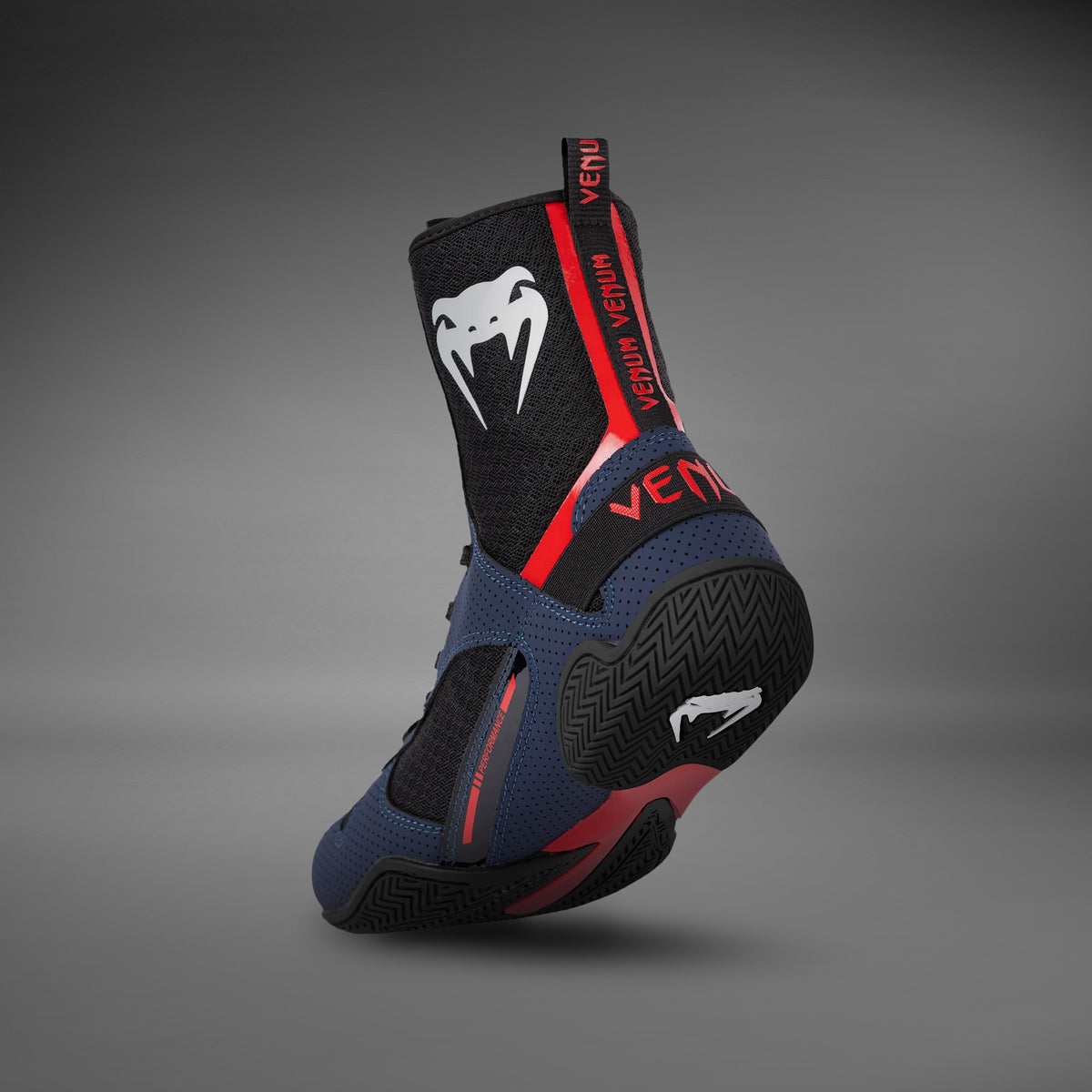 Chaussures de Boxe Venum Elite - Bleu Marine/Noir/Rouge - product-type_Chaussures de boxe