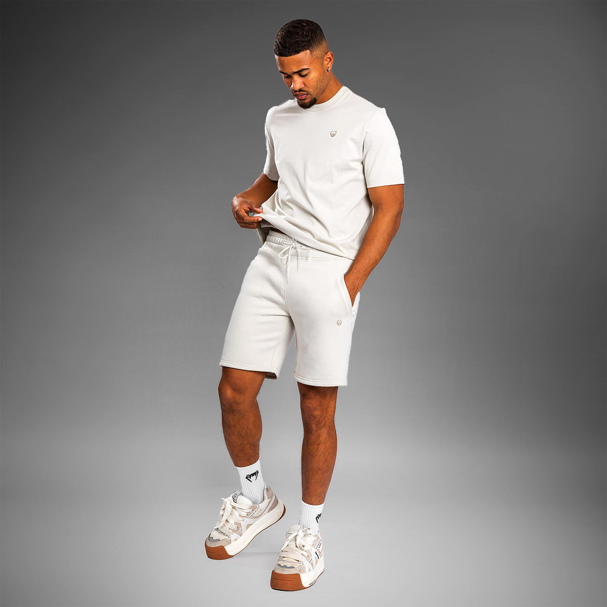 Short en coton Venum Silent Power - Beige - product-type_Shorts en Coton