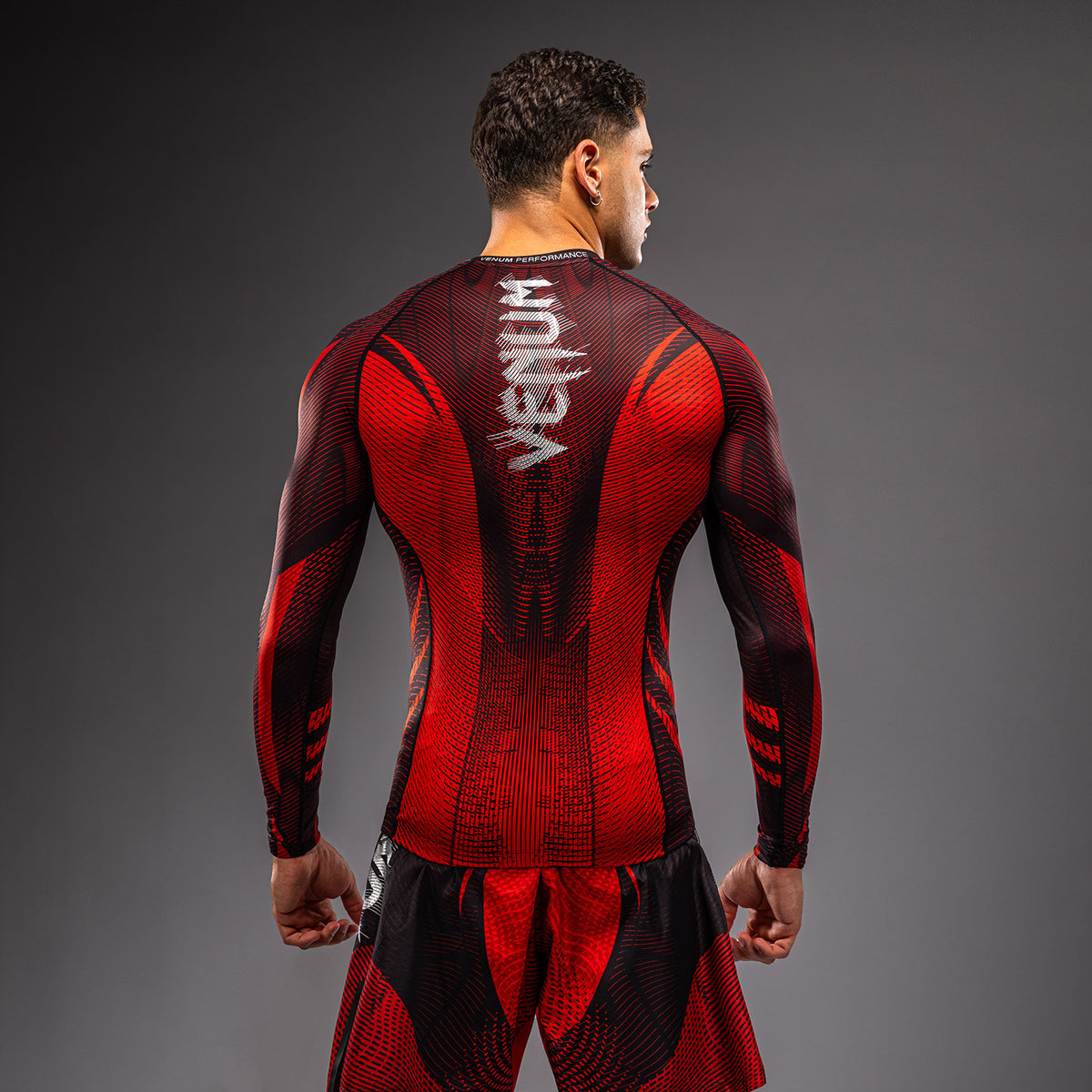 Rashguard à Manches Longues Venum Galactic 3.0 - Rouge/Argent - product-type_T-Shirts de Compression