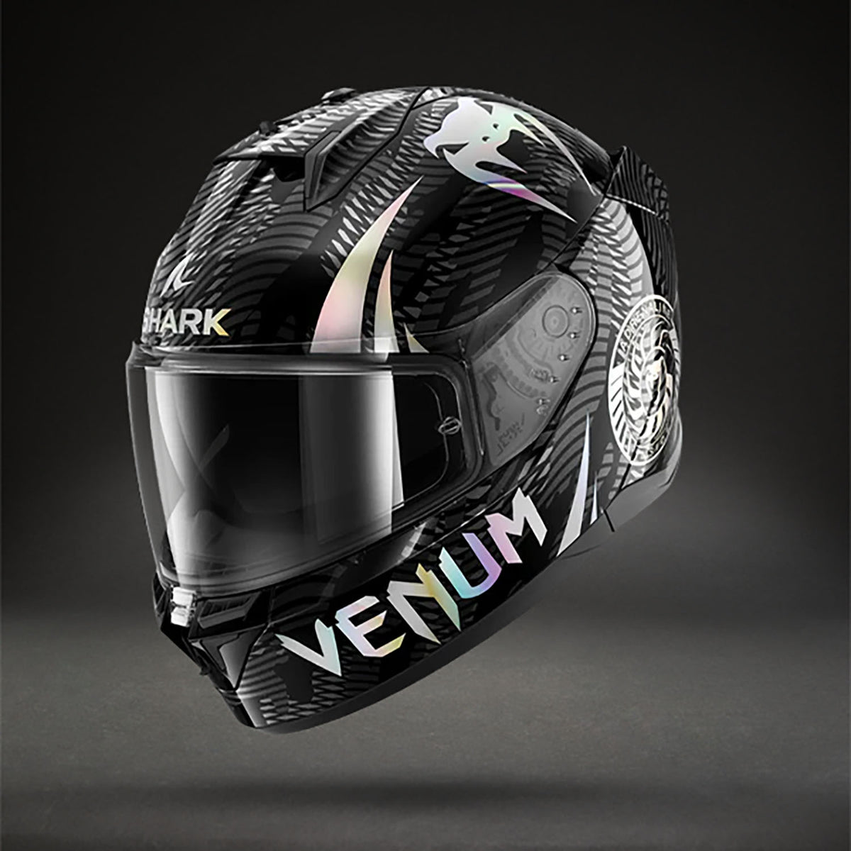 Casque de Moto Venum x Shark D-SKWAL 3 – Noir Chromé Anthracite - product-type_Casque de Moto