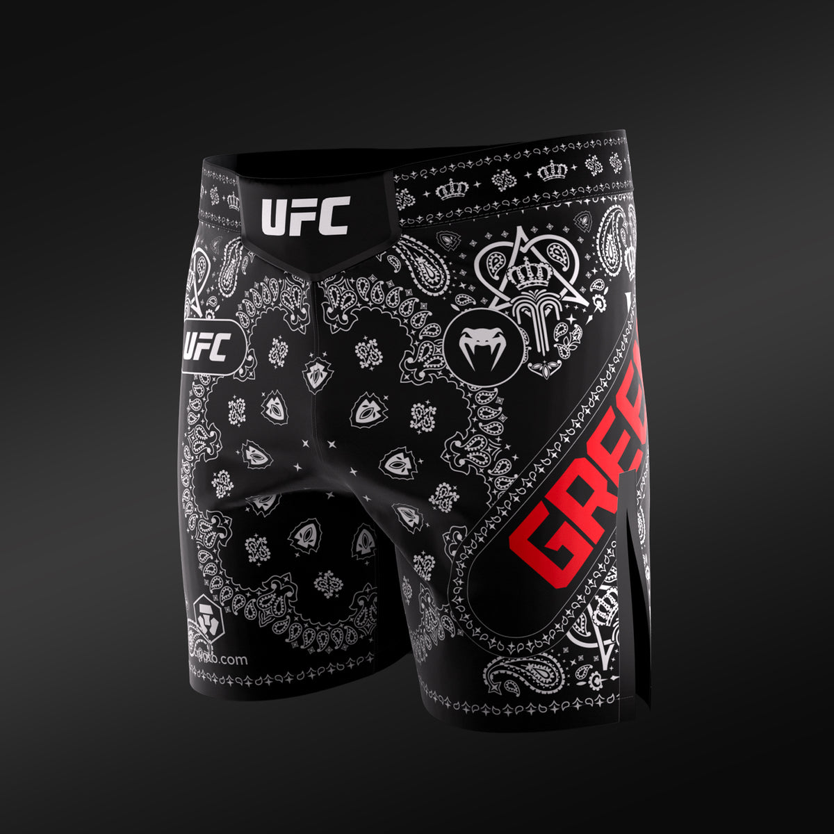 Short de Combat pour homme UFC Adrenaline Unrivaled by Venum King Green - Noir - product-type_Shorts de MMA