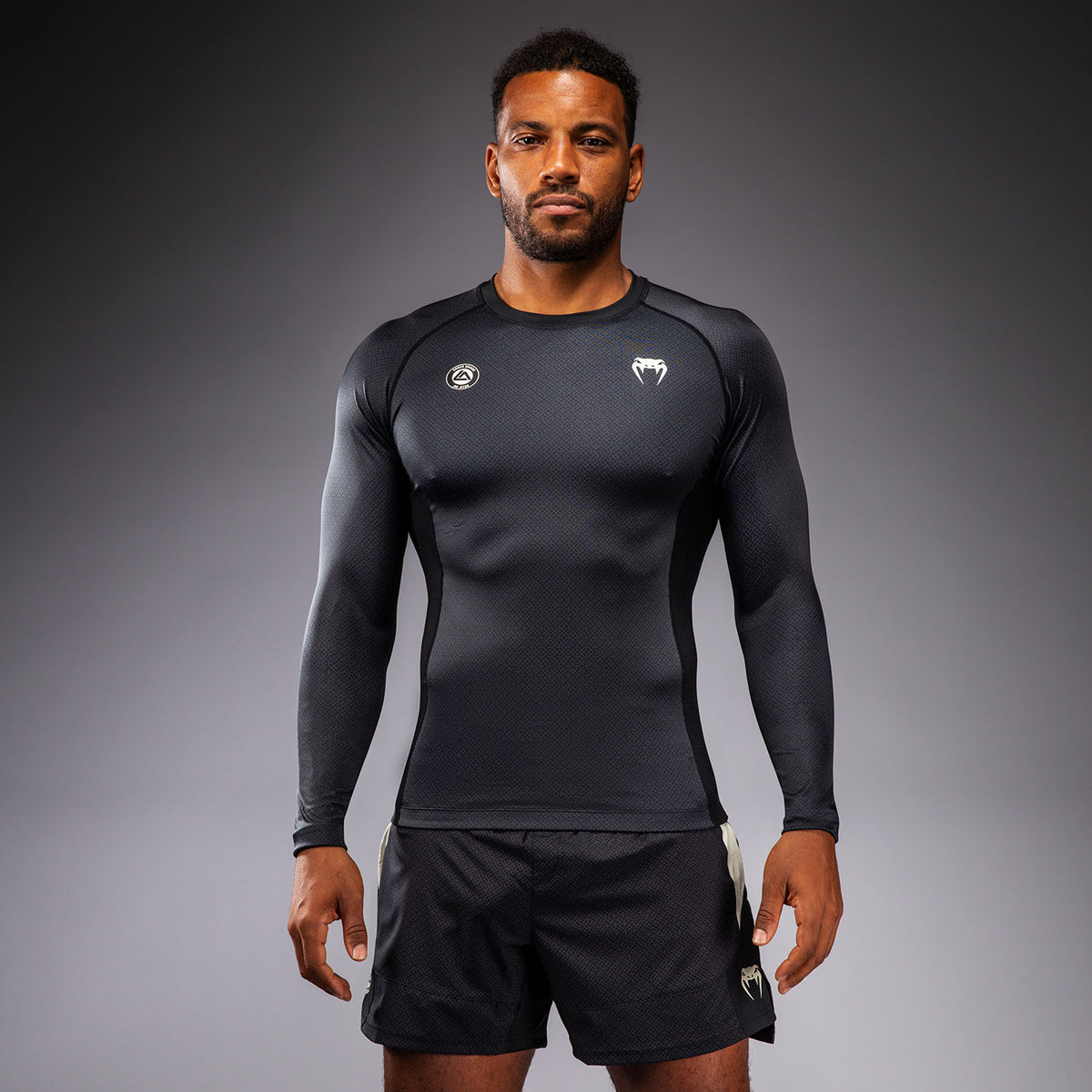 Rashguard à Manches Longues Venum x Roger Gracie Academy - Noir - product-type_T-Shirts de Compression