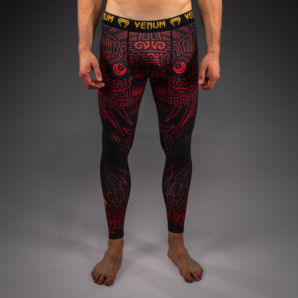 Pantalon de Compression Venum Quetzal Fury - Noir/Rouge Fury/Mandarine - product-type_Pantalons de Compression