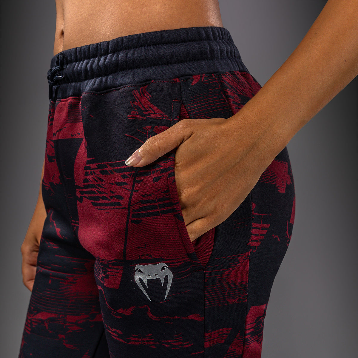 Pantalon Femme UFC Zenith by Venum Authentic Fight Week - Bleu marine/Bordeaux/Argent - product-type_Pantalons de jogging
