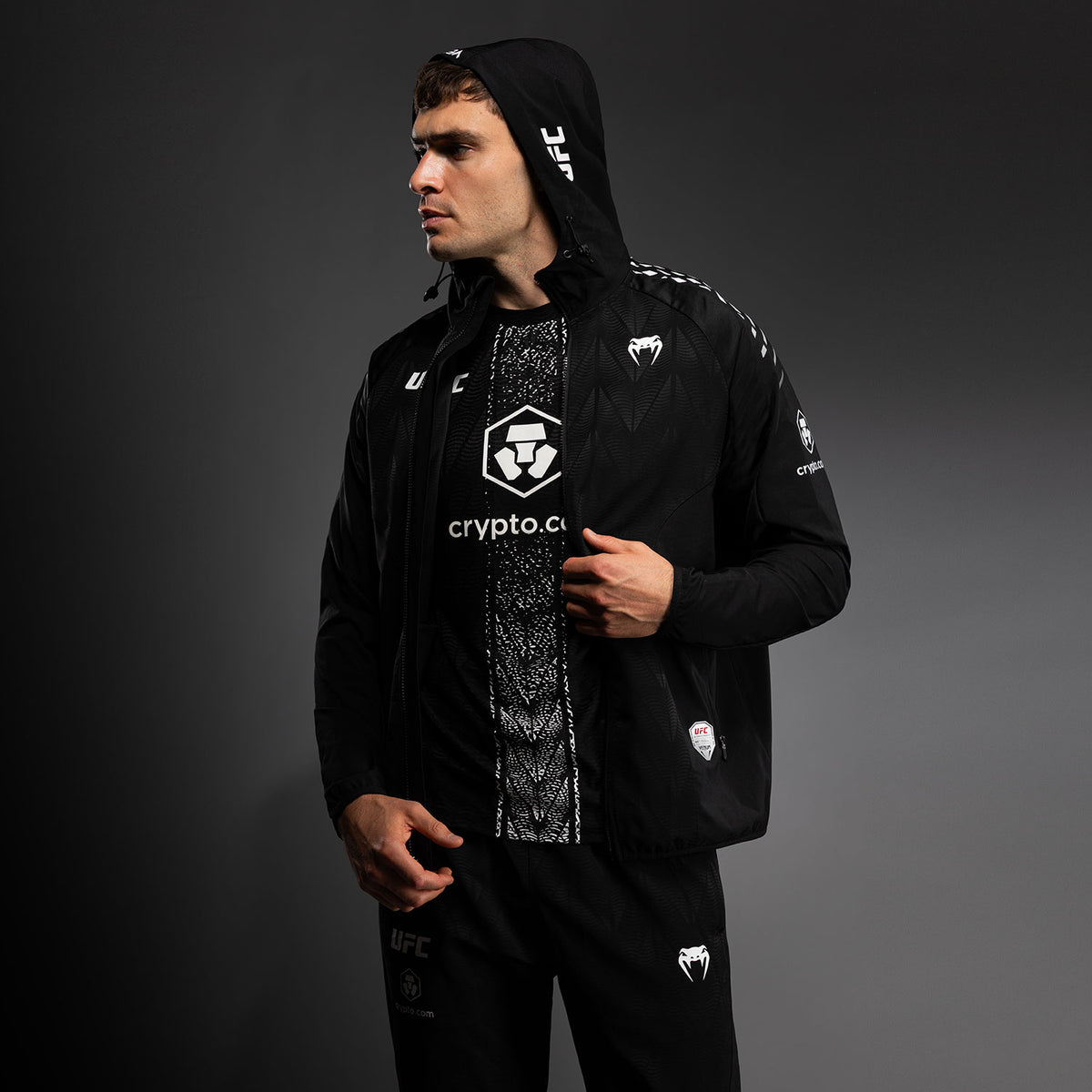 Sweat à capuche Walkout Homme Personnalisé UFC Zenith by Venum Authentic Fight Night - Noir - product-type_Sweatshirts