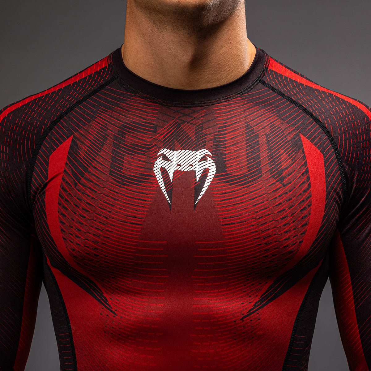 Rashguard à Manches Longues Venum Galactic 3.0 - Rouge/Argent - product-type_T-Shirts de Compression