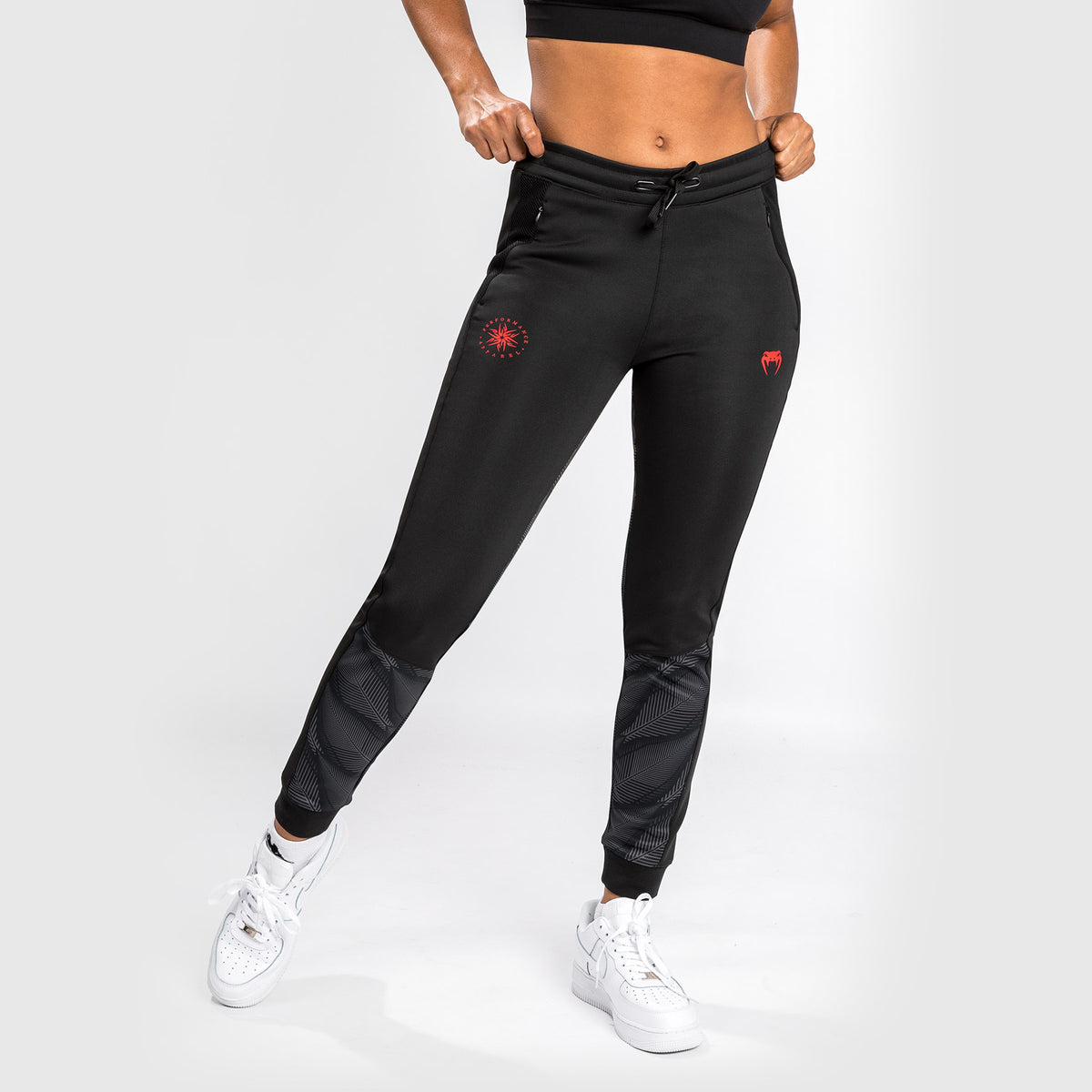 Pantalon de Jogging Venum Phantom - Pour Femmes - Noir/Rouge - product-type_Pantalons de jogging