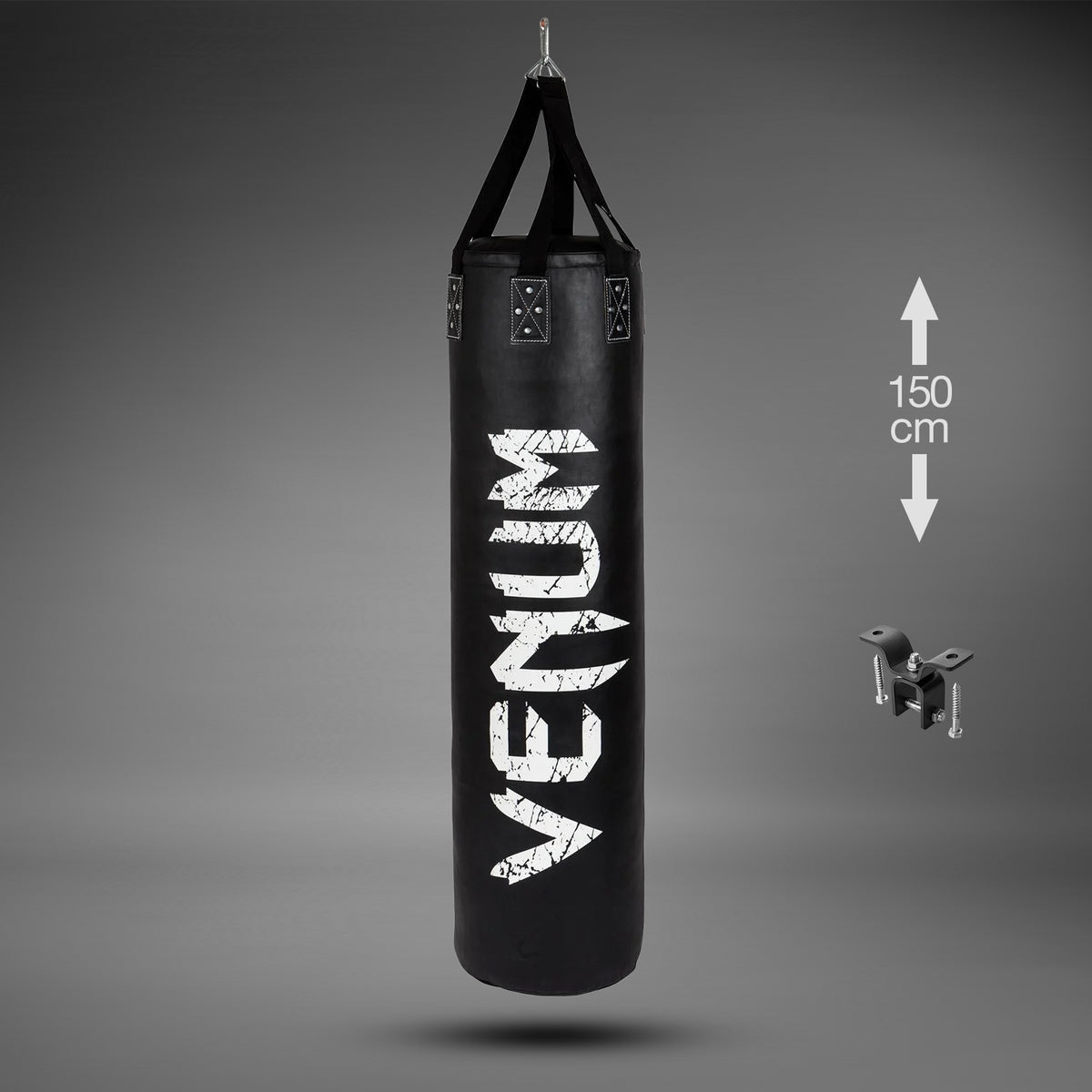 Sac de Frappe Venum Challenger + Crochet de Fixation - Plein - 150cm - Noir/Blanc - product-type_Sacs de frappe