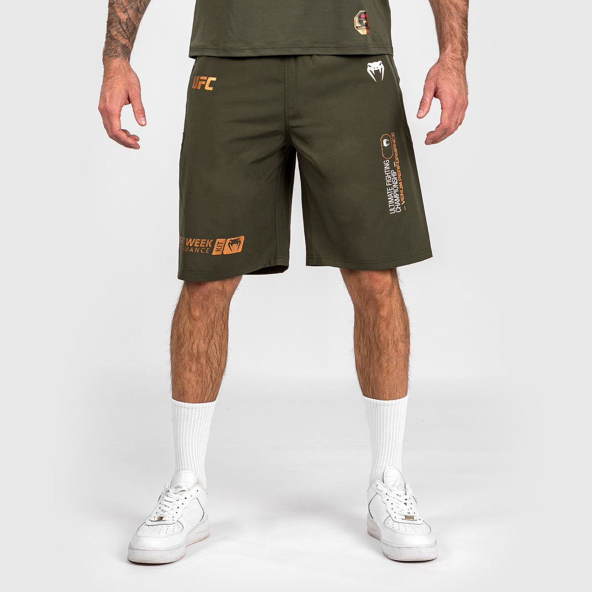 Short de performance pour Hommes UFC Adrenaline by Venum Fight Week - Kaki/Bronze - product-type_Shorts de training