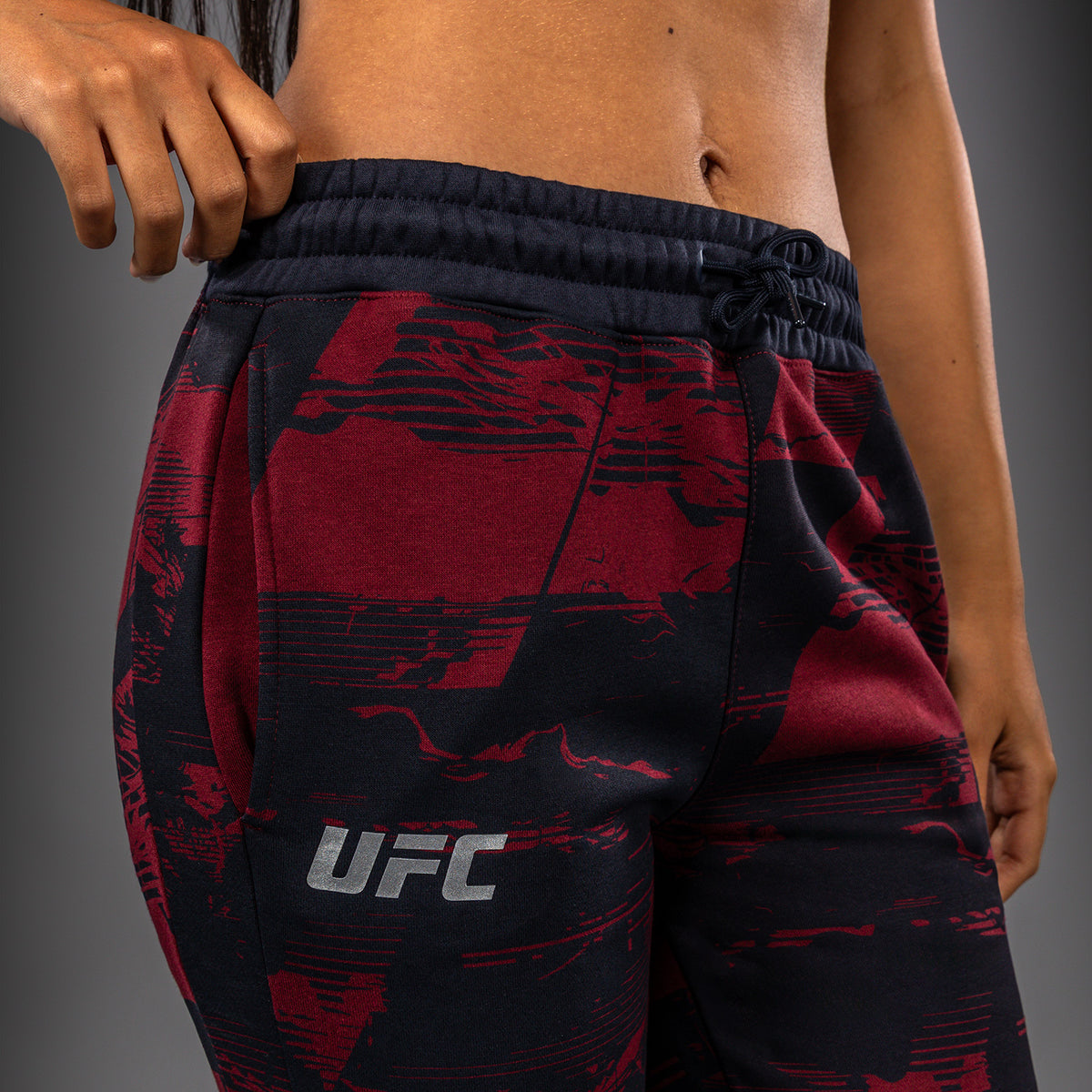 Pantalon Femme UFC Zenith by Venum Authentic Fight Week - Bleu marine/Bordeaux/Argent - product-type_Pantalons de jogging