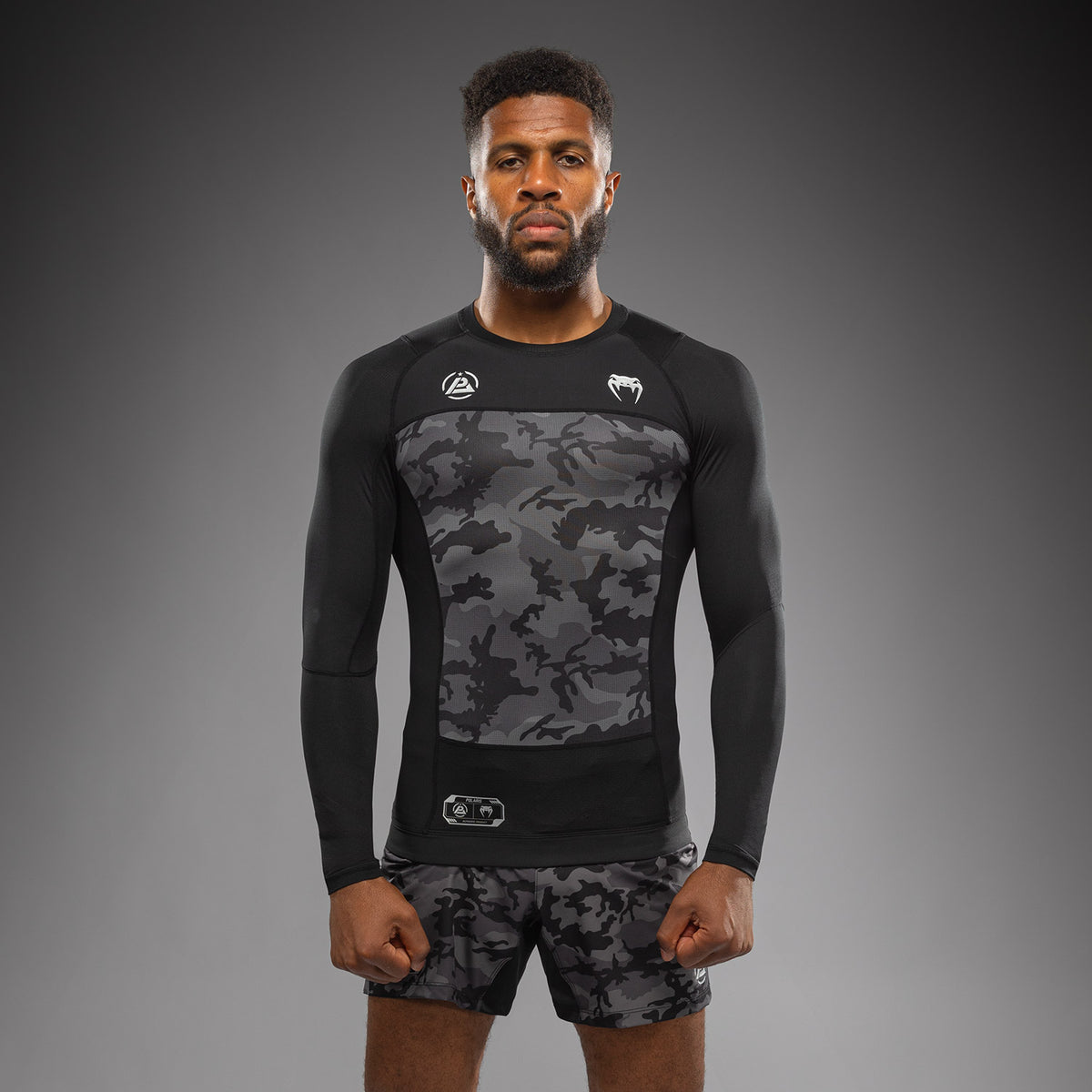 Rashguard manches longues Venum x Polaris - Noir/Gris - product-type_T-Shirts de Compression