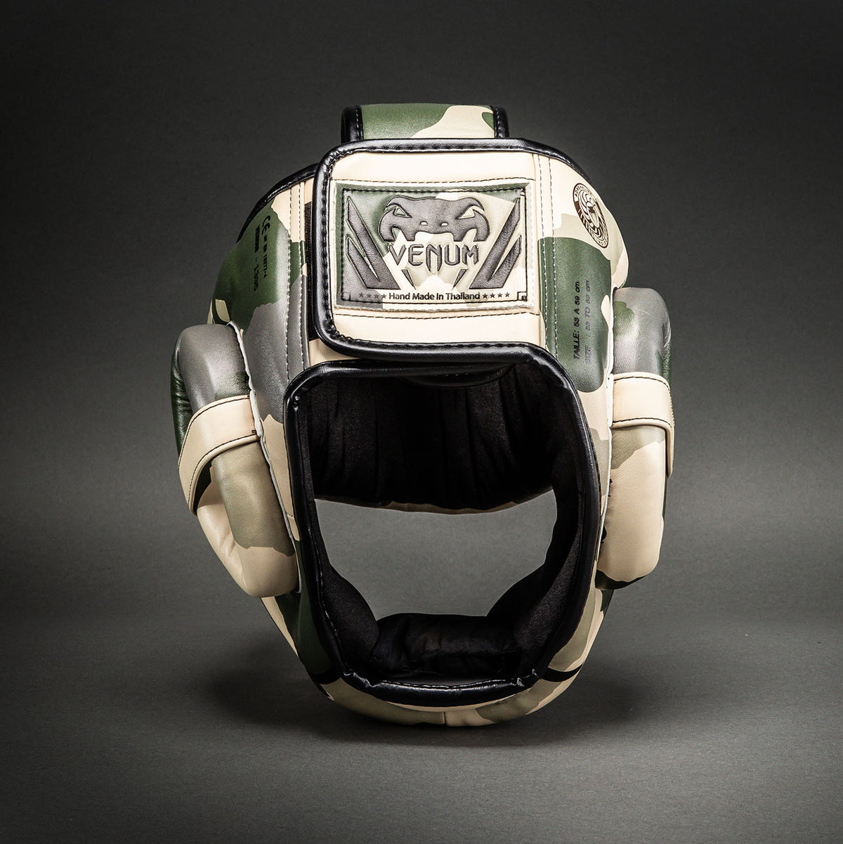 Casque de protection Venum Elite Camo – Kaki/Blanc Cassé - product-type_Casques de boxe
