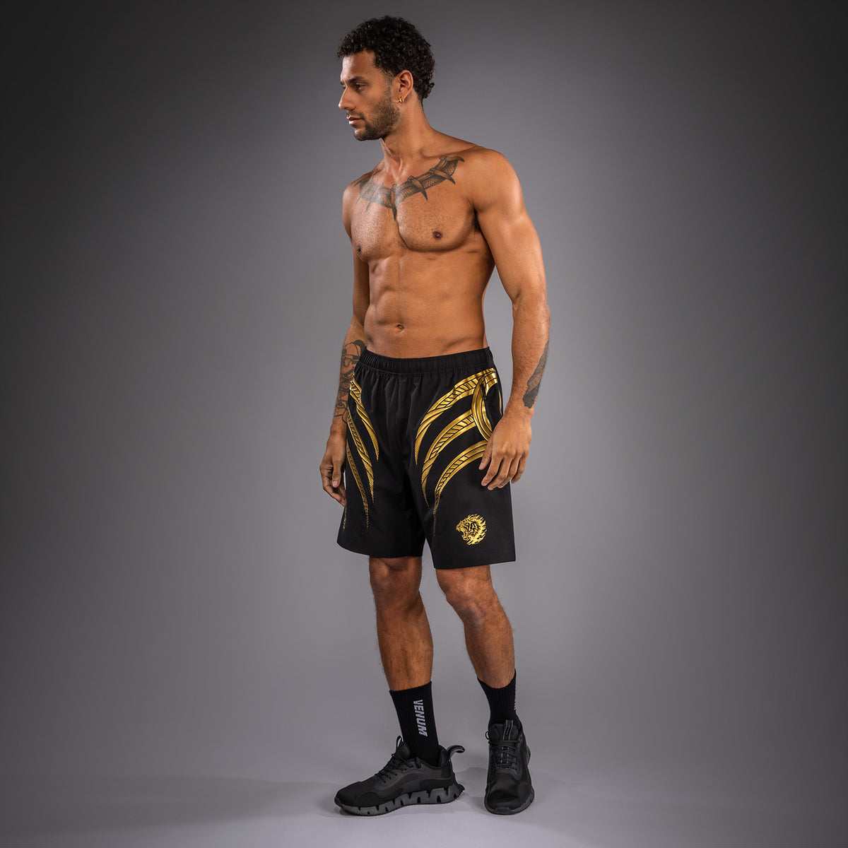Short d’Entraînement Venum x Mike Tyson Tiger - Noir/Or - product-type_Shorts de training