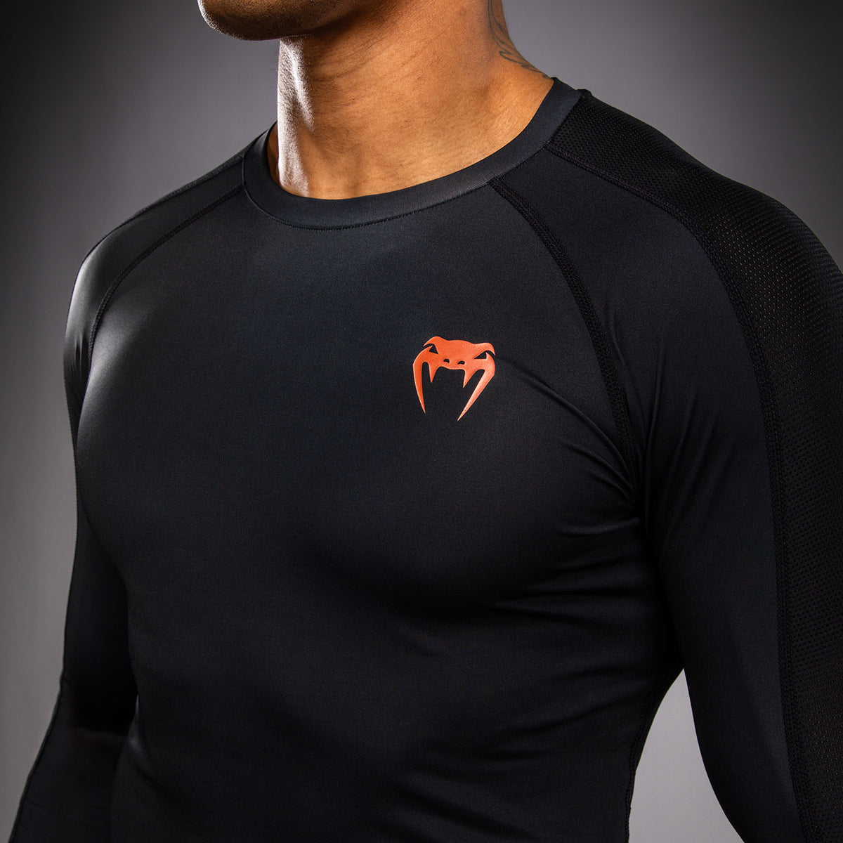 Rashguard à Manches Longues Venum Thunder Dragon – Noir/Gris/Cuivre - product-type_T-Shirts de Compression