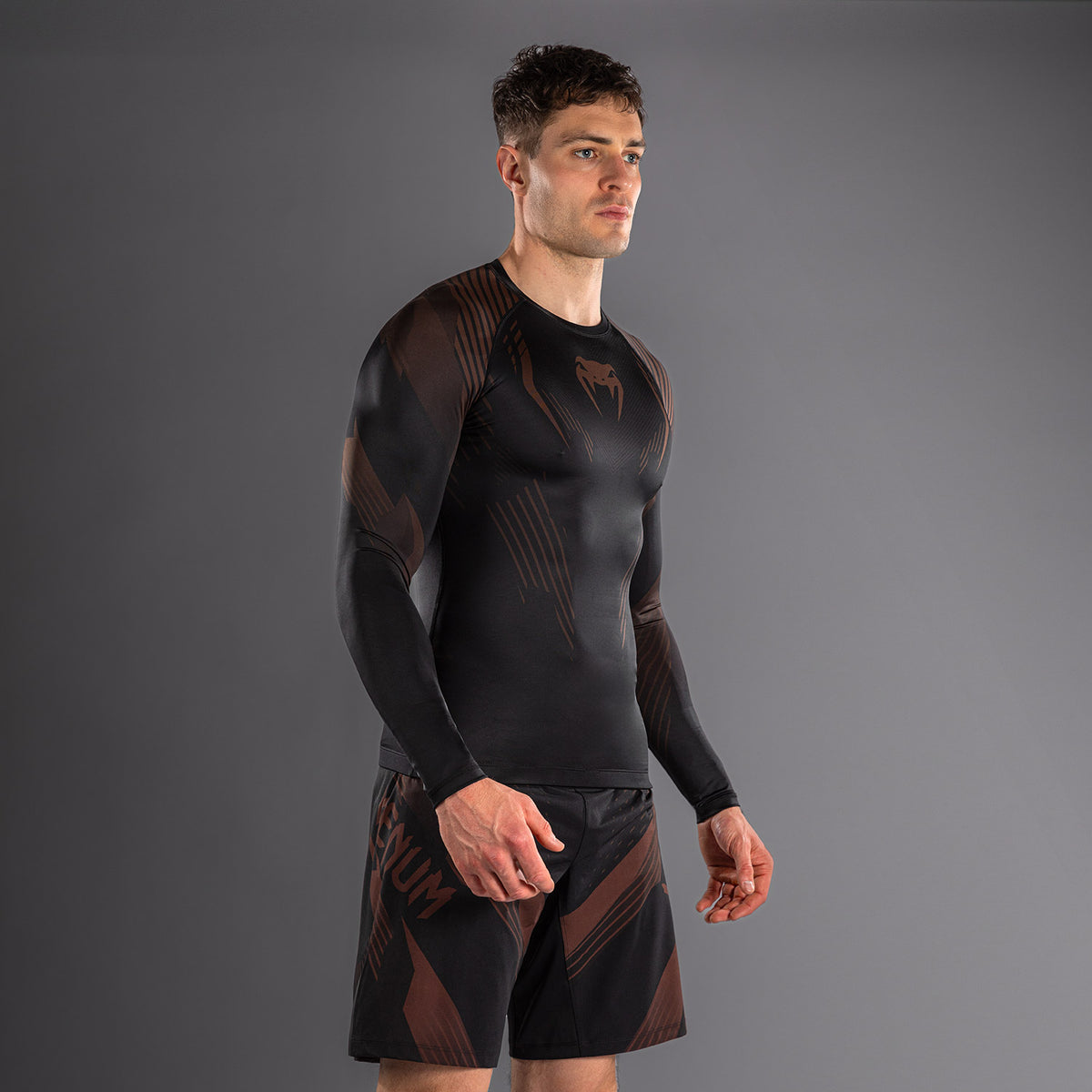 Rashguard à Manches Longues Venum No-Gi 6.0 - Noir/Marron - product-type_T-Shirts de Compression