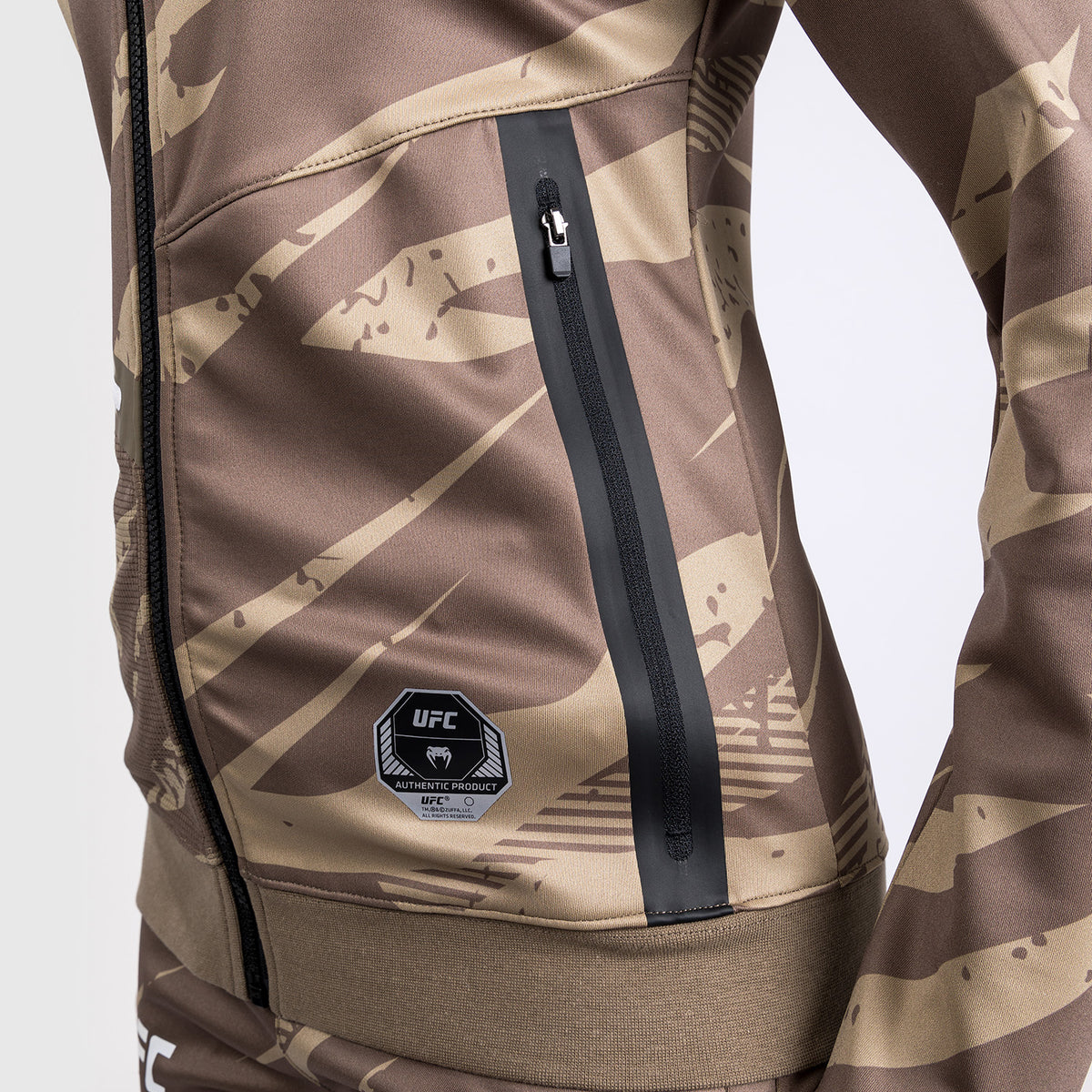 Sweat à capuche zippé Pour Femme Venum UFC Adrenaline by Venum Fight Week - Camouflage Désert - product-type_Vestes