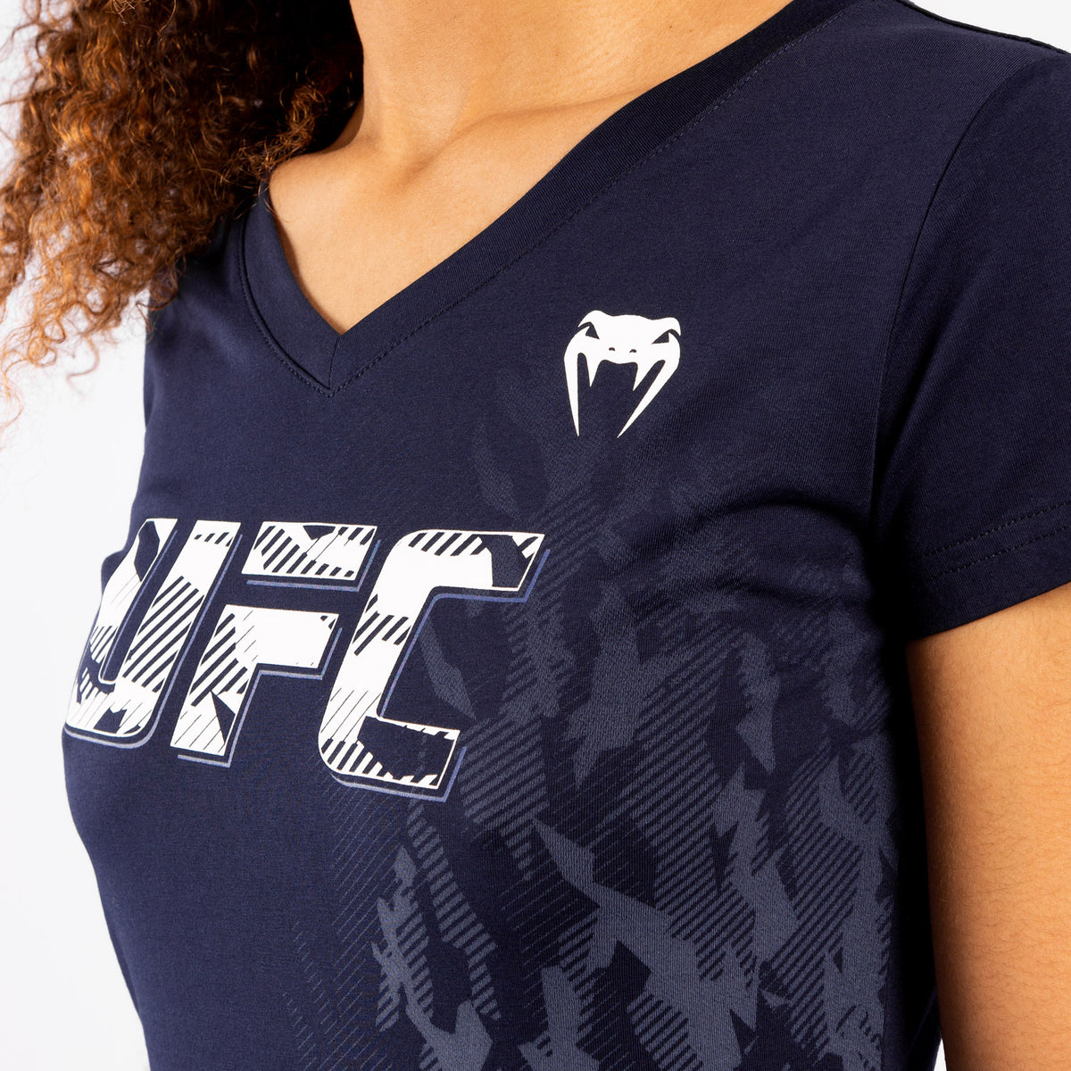 T-shirt Manches Courtes Femme UFC Venum Authentic Fight Week - Bleu Marine - product-type_T-Shirts