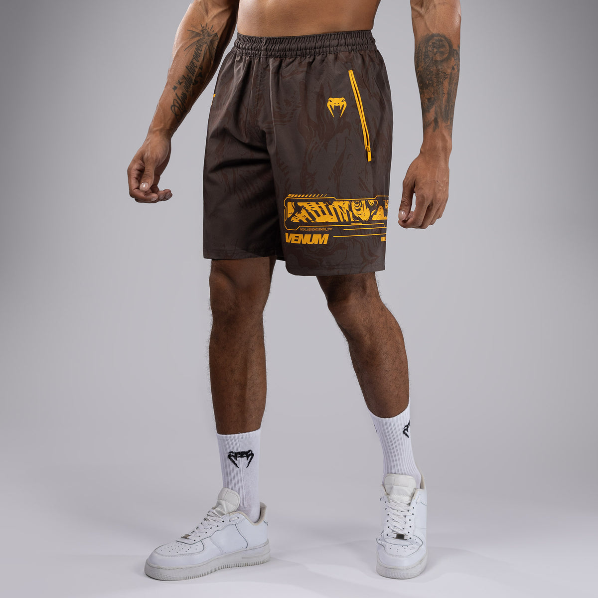 Shorts Performance pour Hommes UFC Fusion by Venum Fight Week - Marron Terrestre - product-type_Shorts de training