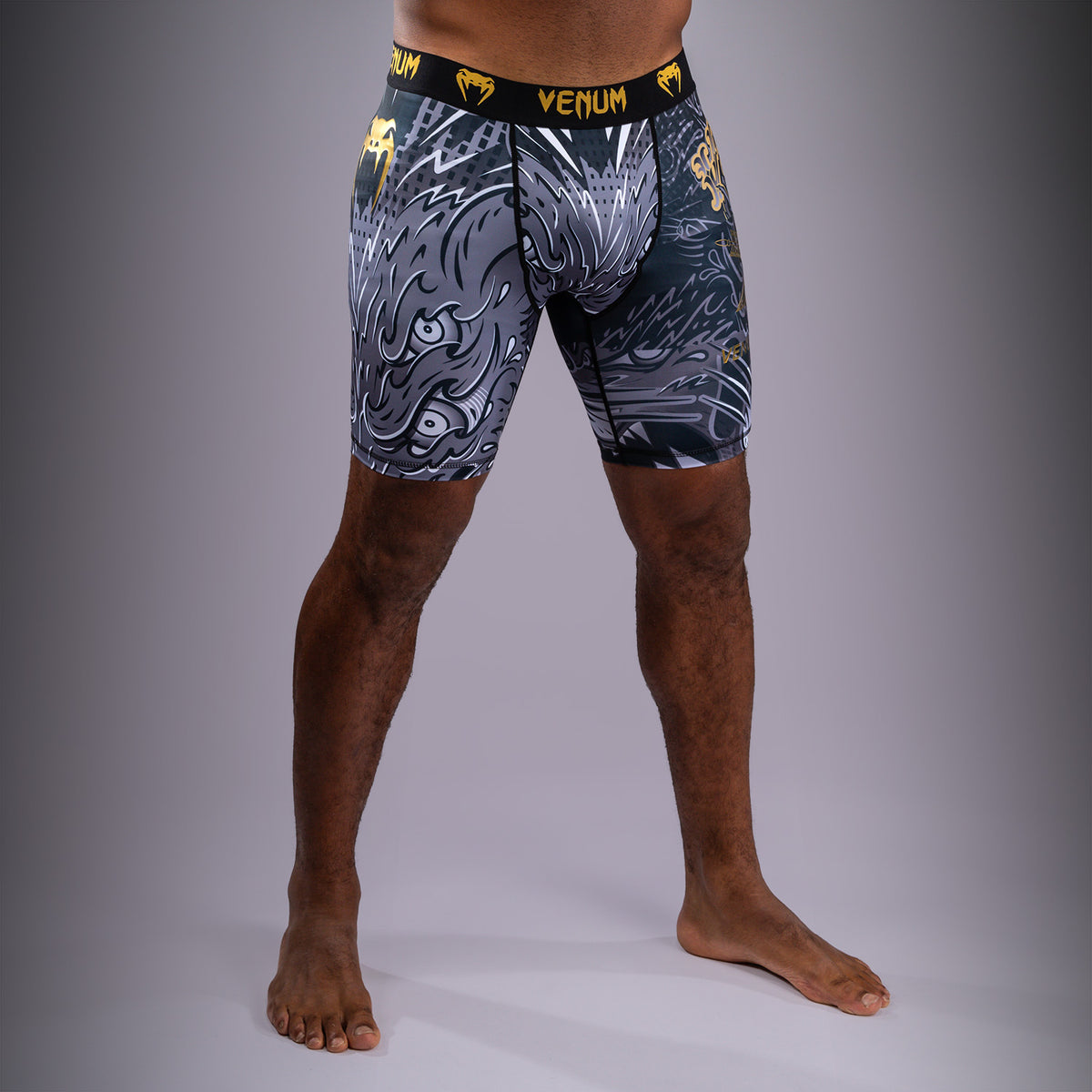 Short de Compression Venum Wolf Atak – Noir/Gris - product-type_Shorts de compression