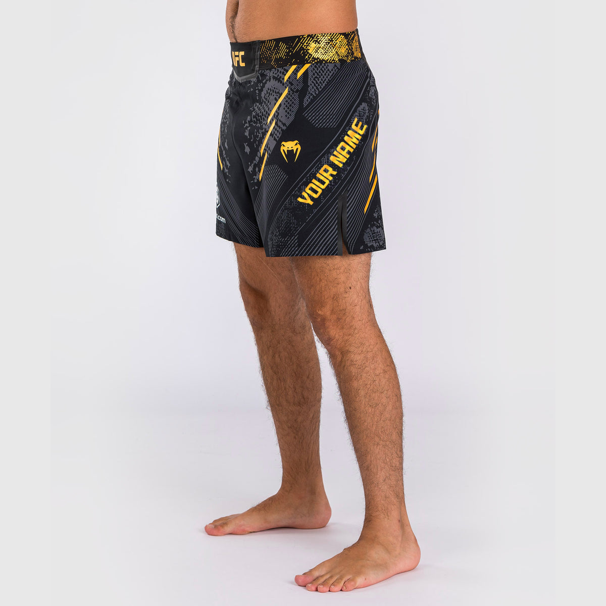 Short de combat personnalisé Coupe courte pour Hommes UFC Adrenaline by Venum Authentic Fight Night – Noir/Or - product-type_Shorts de MMA