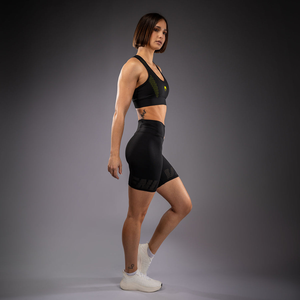 Short de Compression Venum Lazer Pour Femme - Noir/Jaune - product-type_Shorts de compression