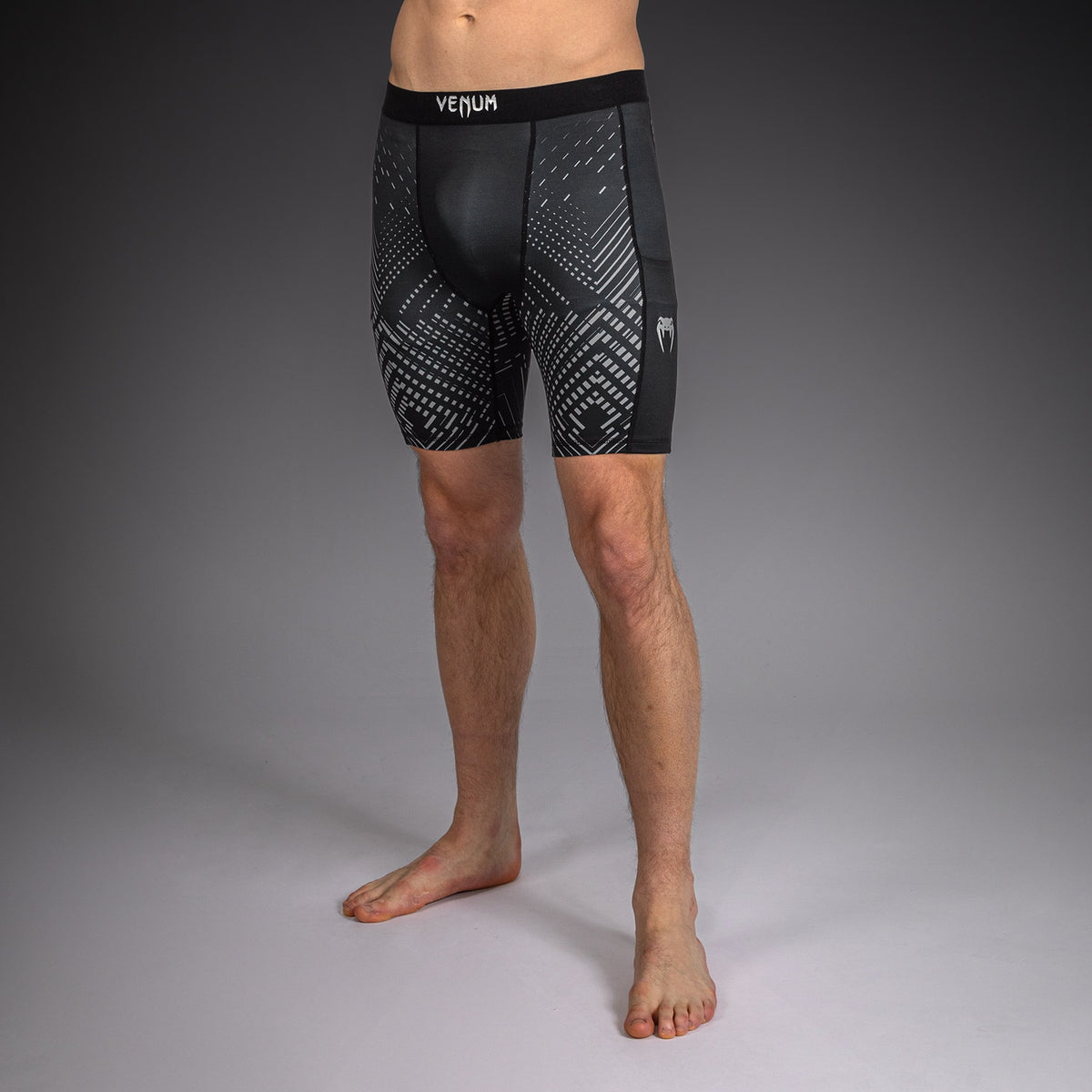 Short de Compression Venum Midnight Fury – Noir/Gris/Argent - product-type_Shorts de compression