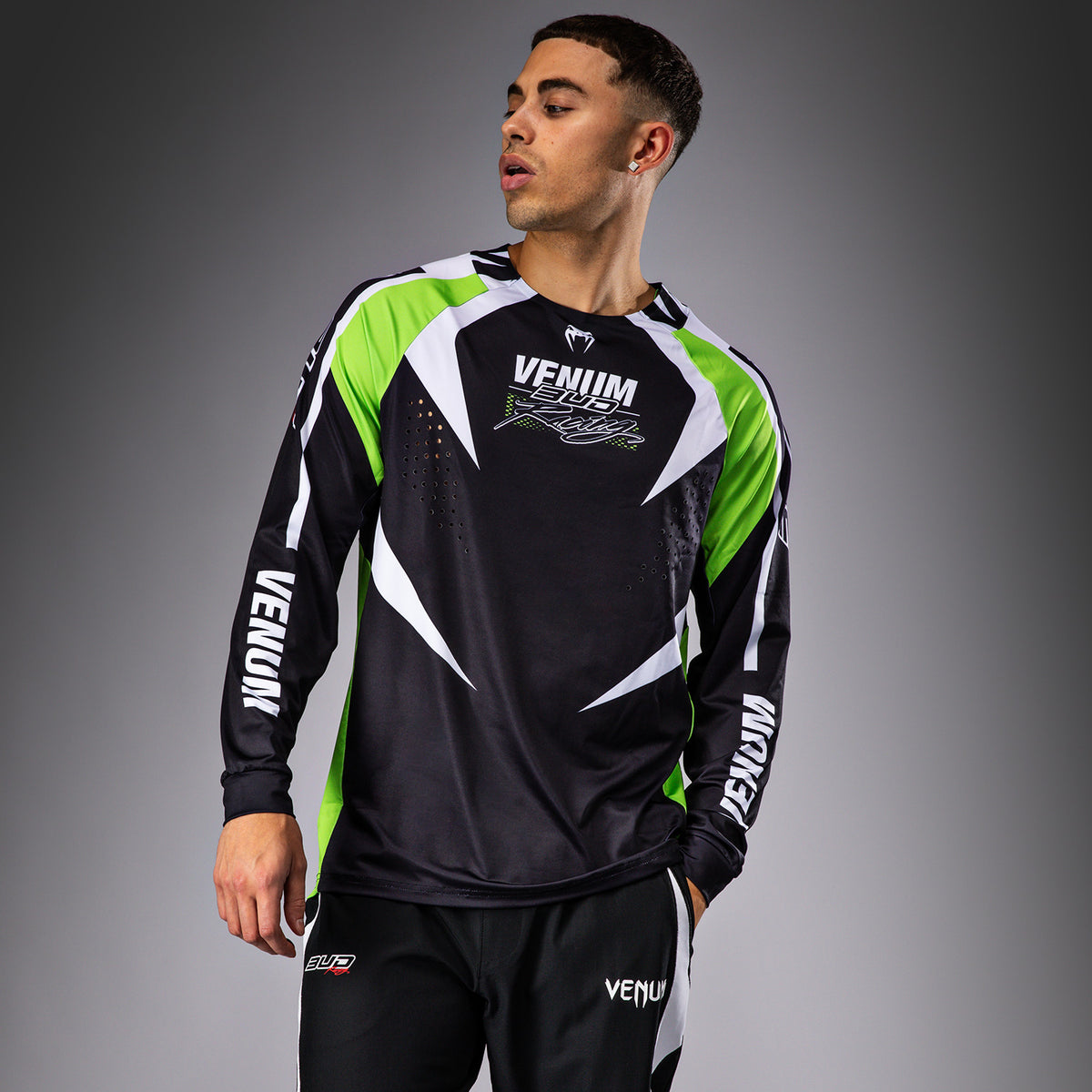 T-Shirt Dry-Tech Venum x Bud Racing - Noir/Blanc/Citron Vert - product-type_T-Shirts Dry Tech